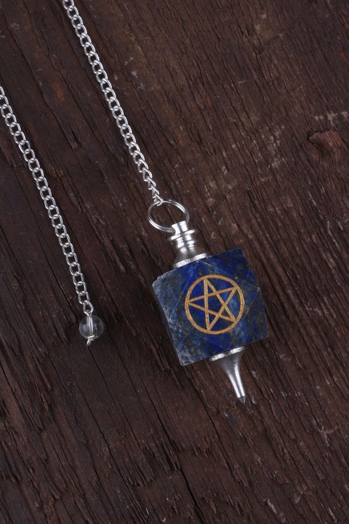 Dünya Doğal Taş Lapis Lazuli Taşı Doğal Taş Pandül - Pl0030