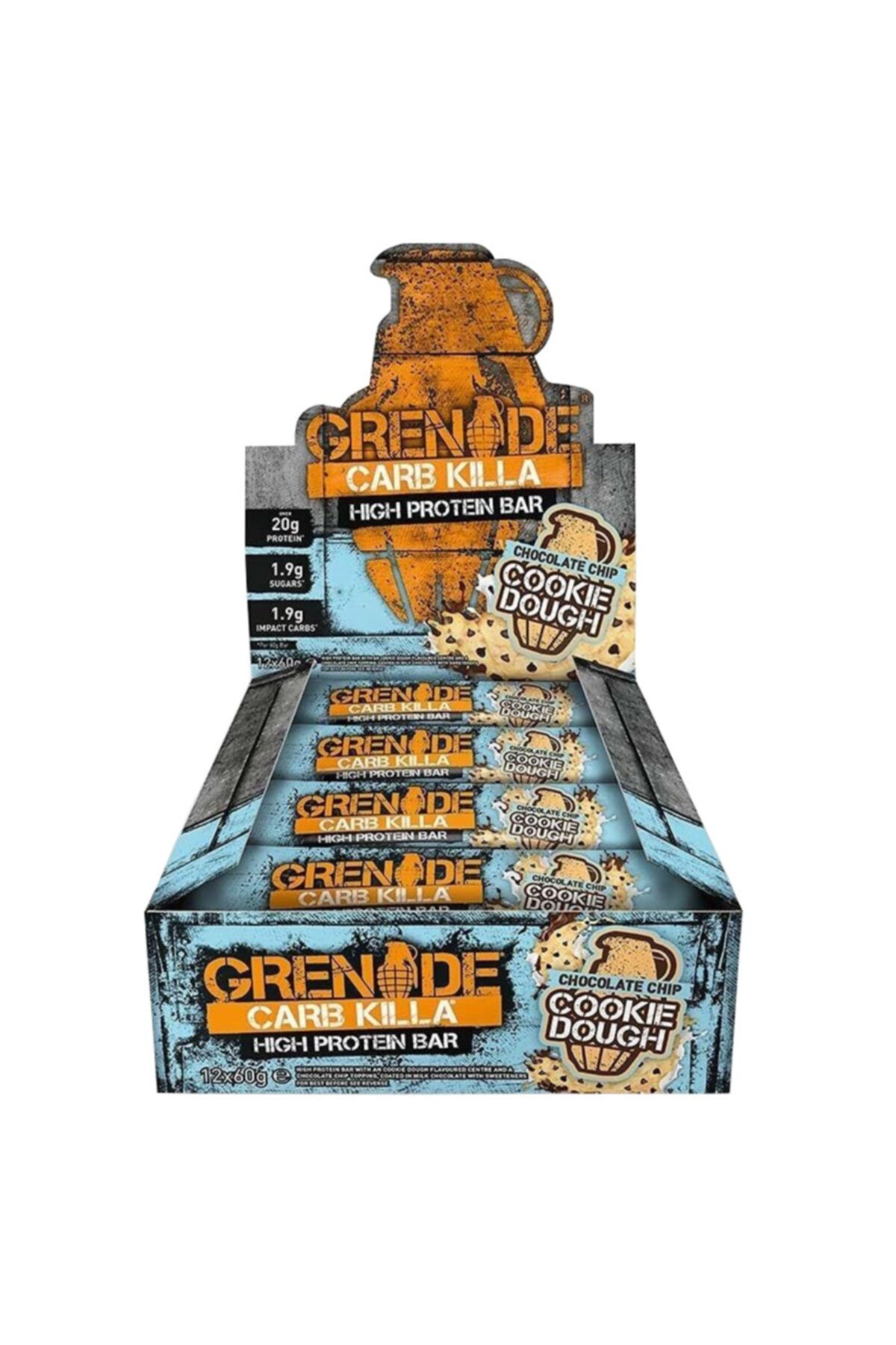 Grenade Carb Killa Protein Bar 60 gr 12 Adet - Chocolate Chip Cookie Dough Aroma