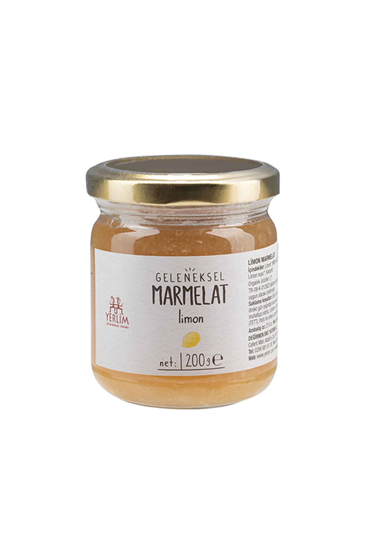 Yerlim Geleneksel Limon Marmelatı 200 gr
