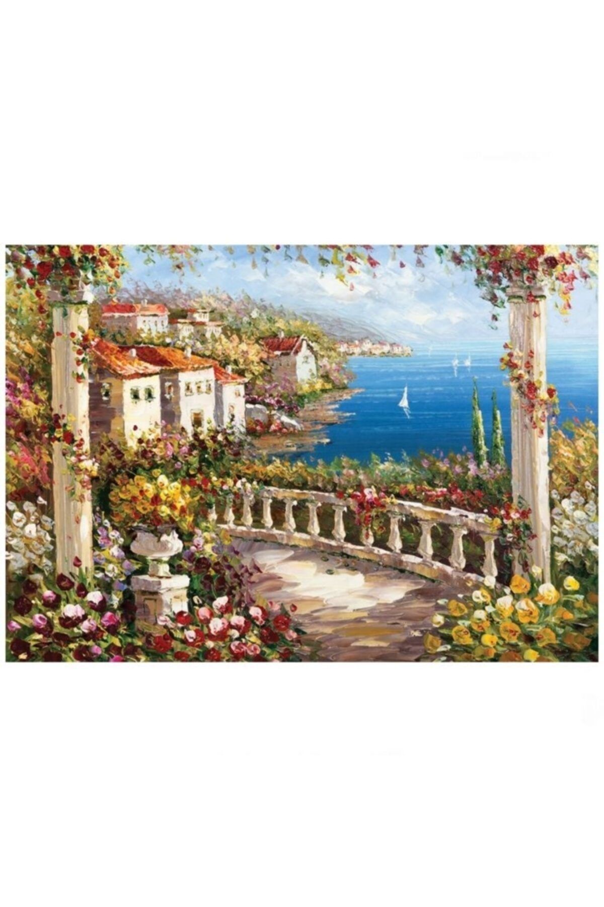 KS Oyuncak Yılın Ilk Fırsatları - 1000 Parça Land Of Peace Puzzle - ™ Beyaz At®