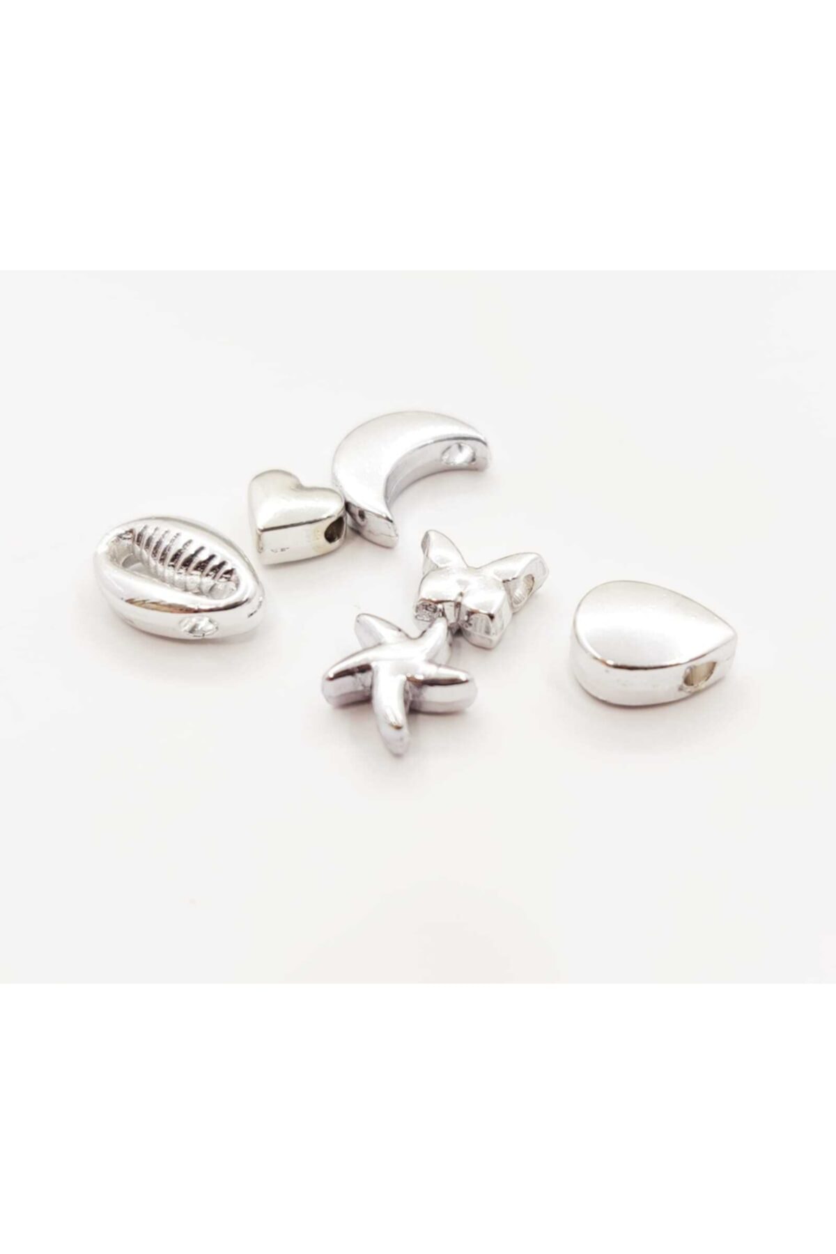 yiğit aksesuar Gümüş Kaplama Ara Aparat 6 Model 6 Adet Kararma Yapmaz