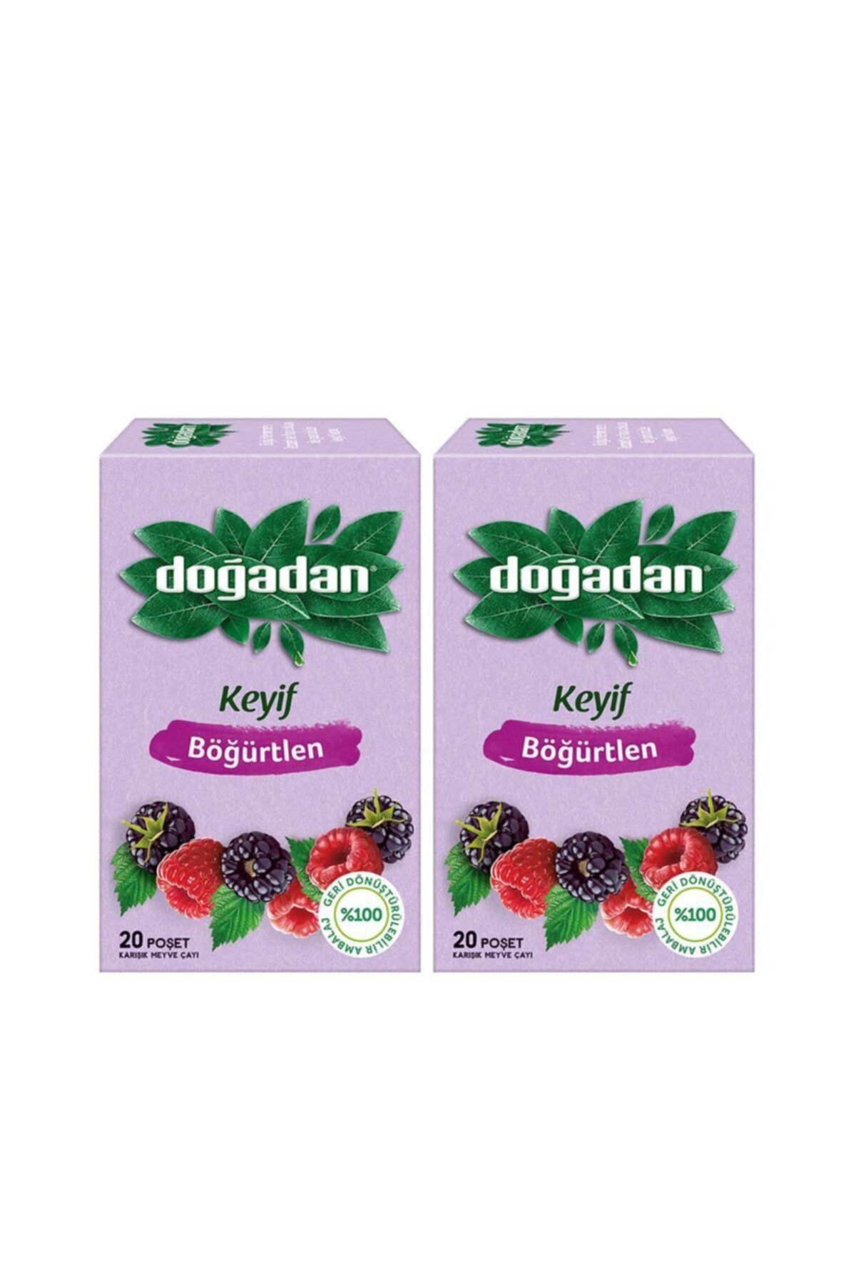 Doğadan Böğürtlenli Karışık Meyve Çayı 20'li X 2 Adet