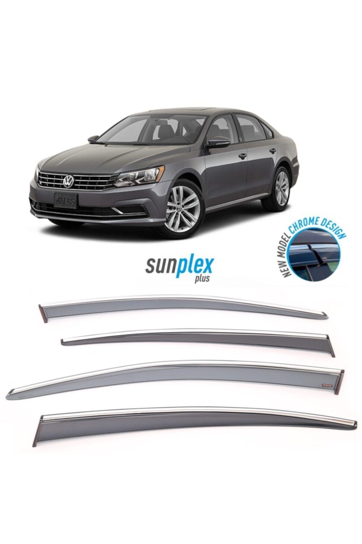 SUNPLEX Vw Passat B8 2015-2019 Modeller Için Cam Rüzgarlığı (kromlu) 4 Prç. 1.sınıf Kalite