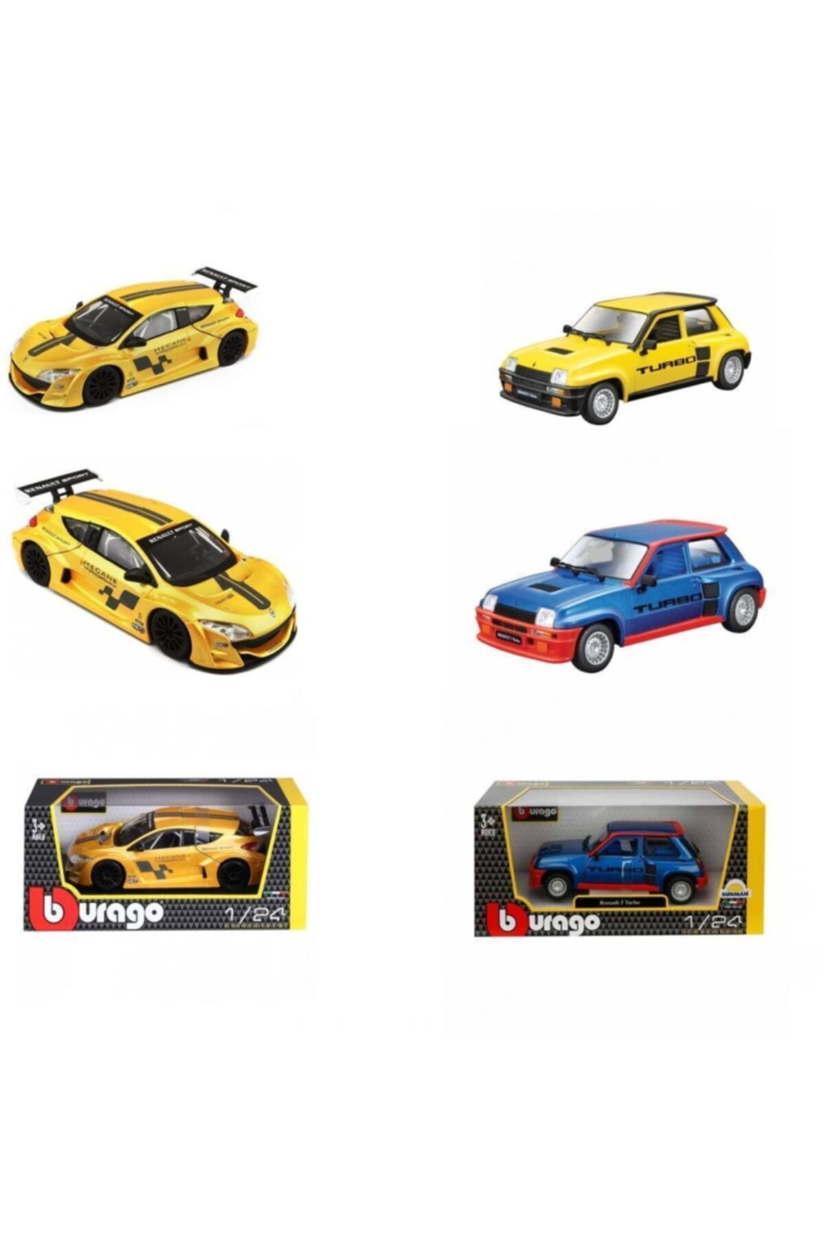 BBURAGO Renault 1:24 2'li Set