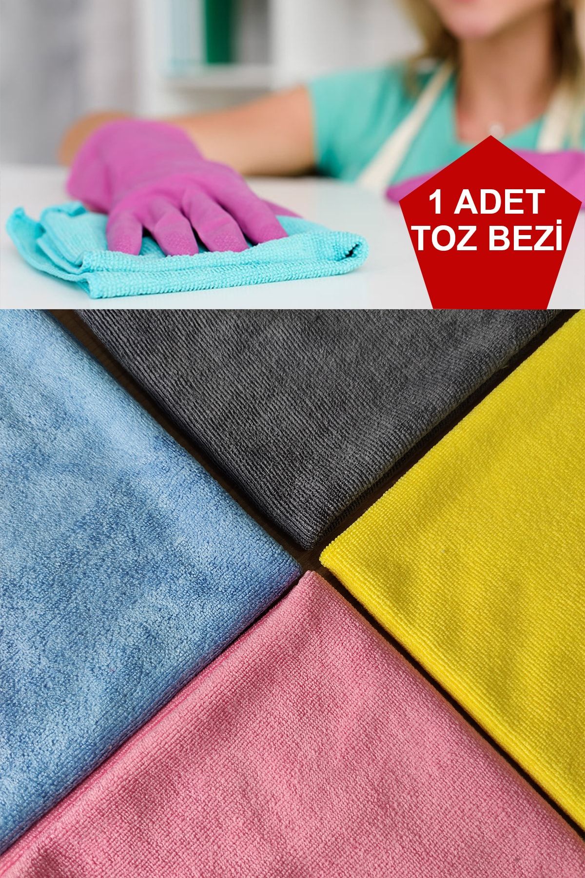 SİHİRLİ MOP Toz Bezi Toz Tüy Bırakmaz Kolay Temizler Leke Tutmaz 40x40cm (1 Adet)