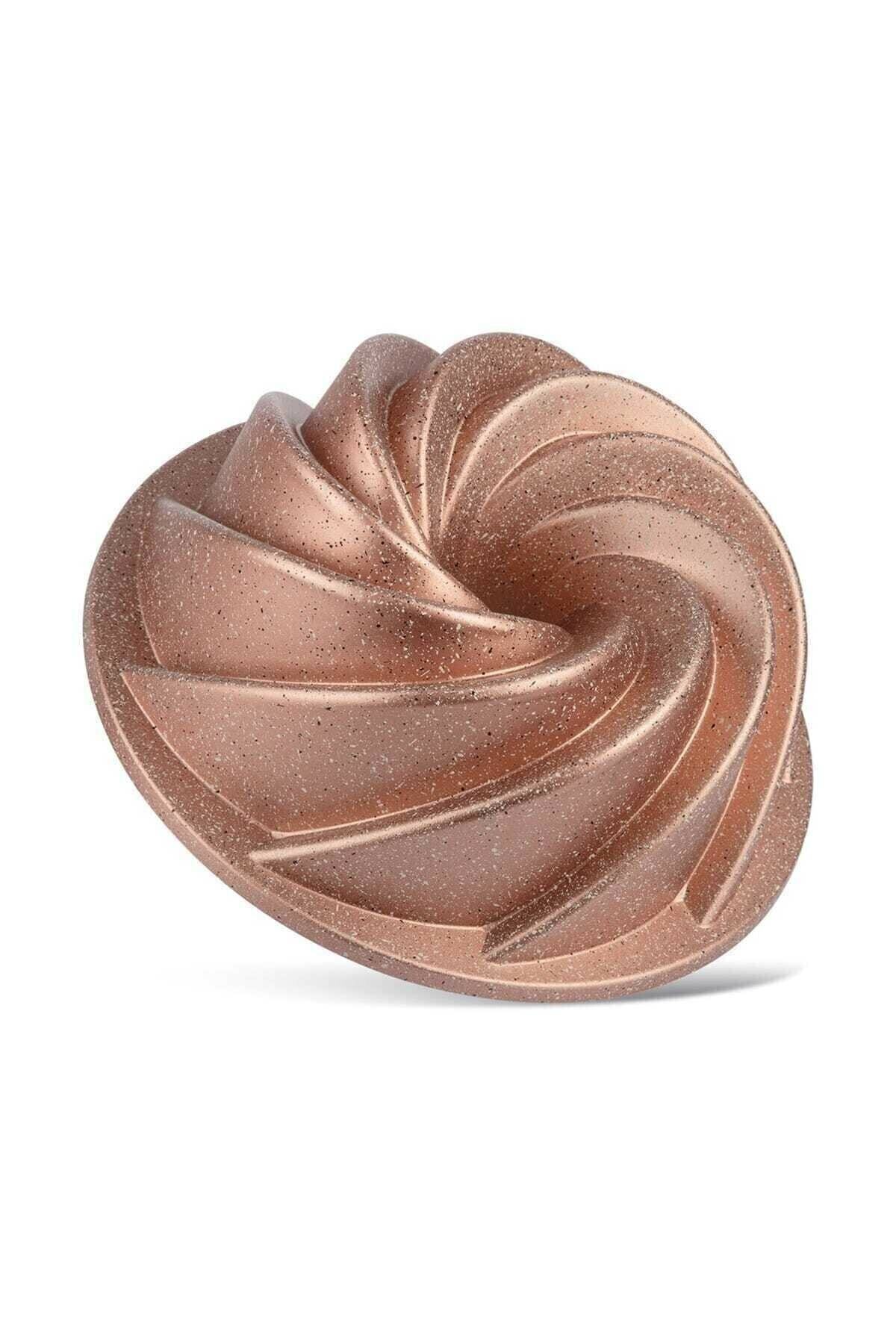 Eda CookWare Eda Granit Döküm Rose Gold Rüzgar Gülü Kek Kalıbı