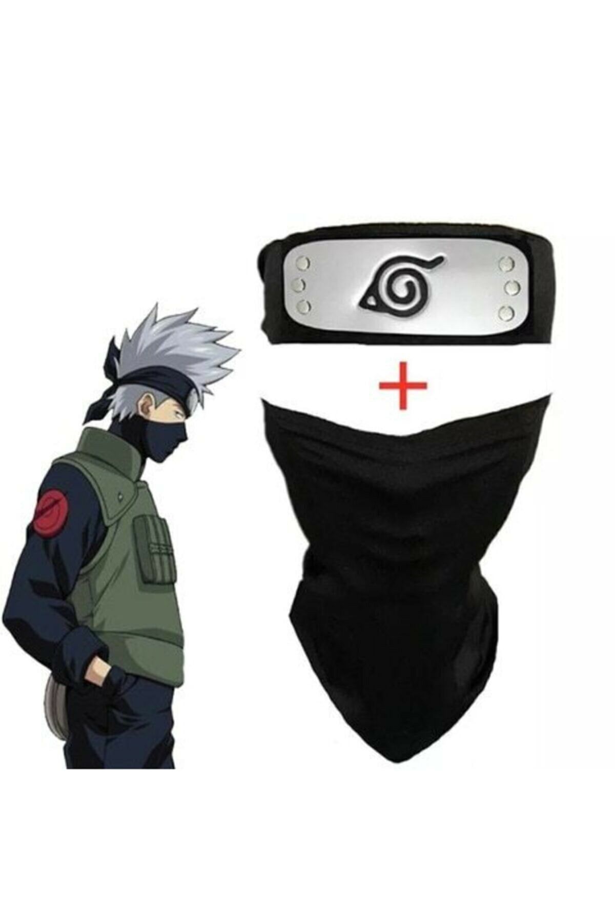 Köstebek Anime Naruto Hatake Kakashi Cosplay Maske Ve Alın Bandı