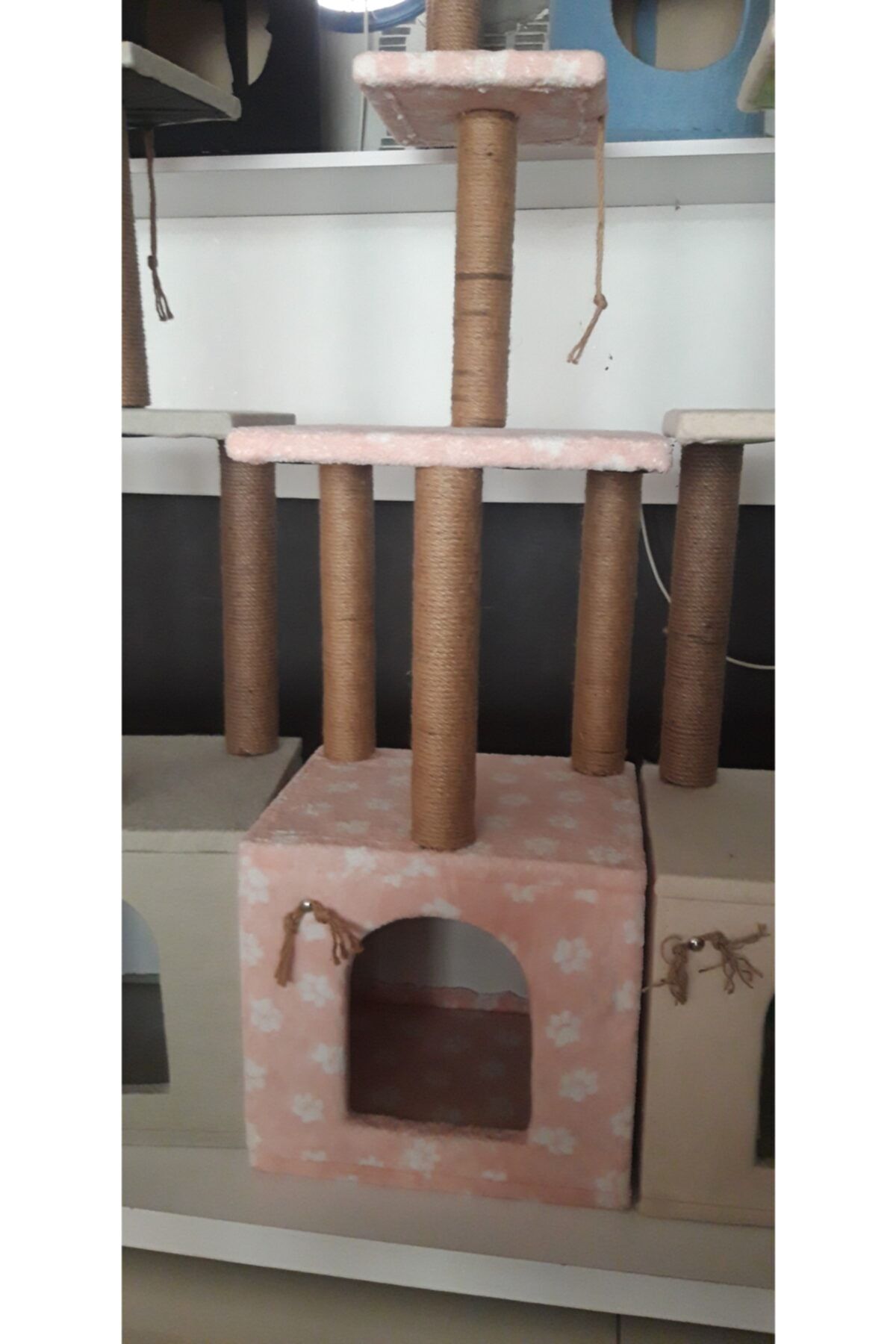 abenim Iki Katlı Kedi Evi