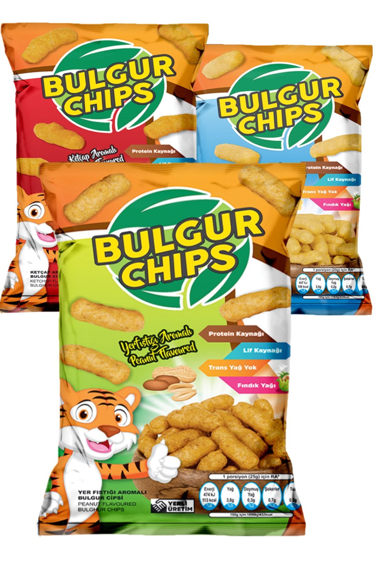 Bulgurum Organik Bulgur Cips Karışık Paket 35 gr X 3 Ad