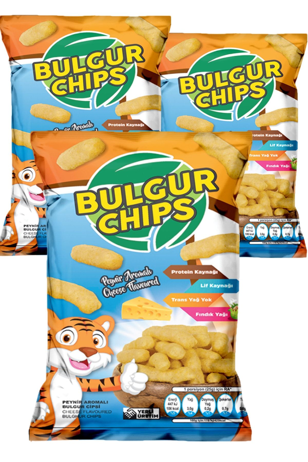 Bulgurum Organik Bulgur Cips Peynirli 35gr X 3 Ad