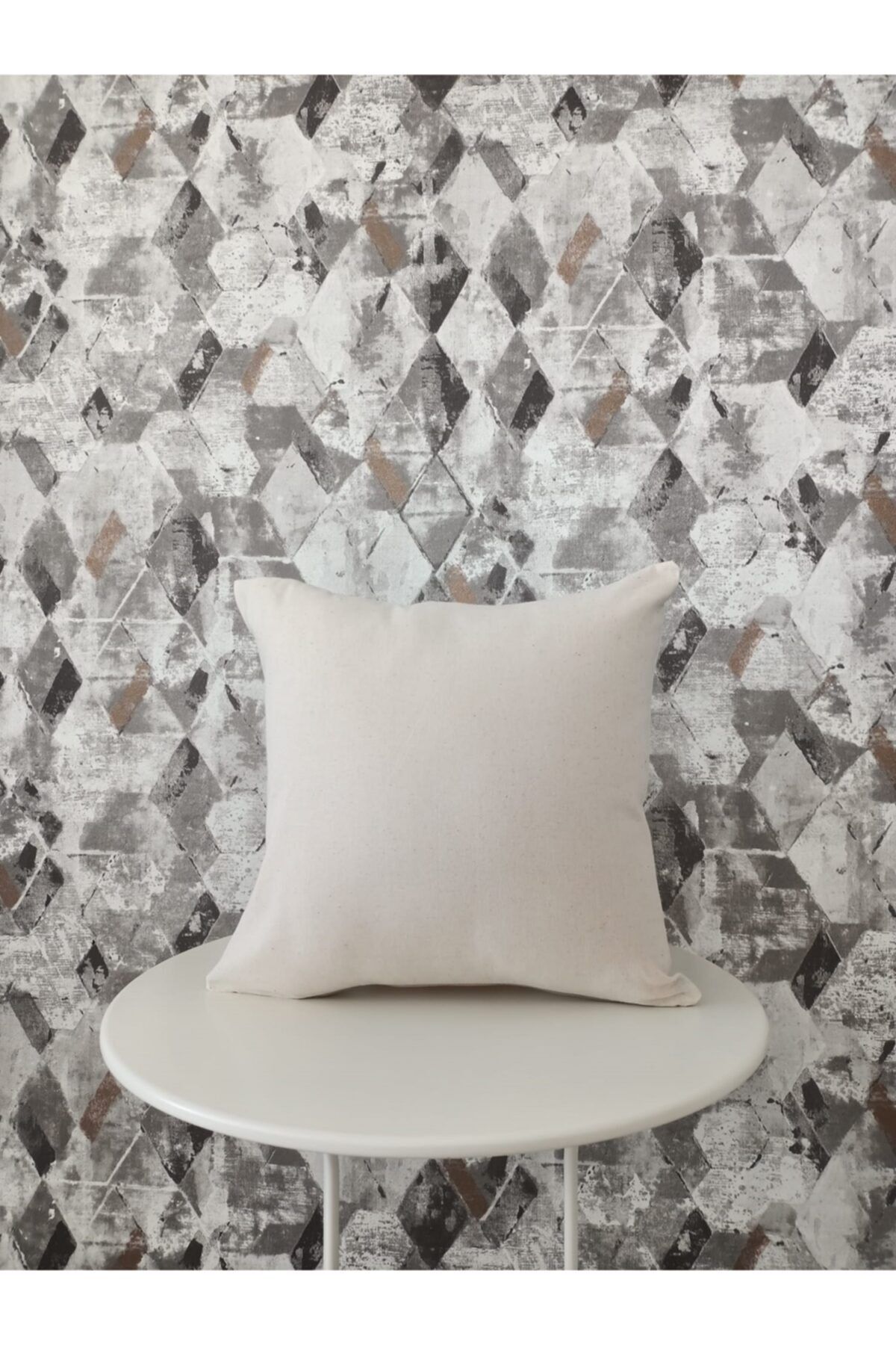 fabricorg Ham Bez Natürel Renk %100 Pamuk Kırlent Kılıfı (40x40 Cm)