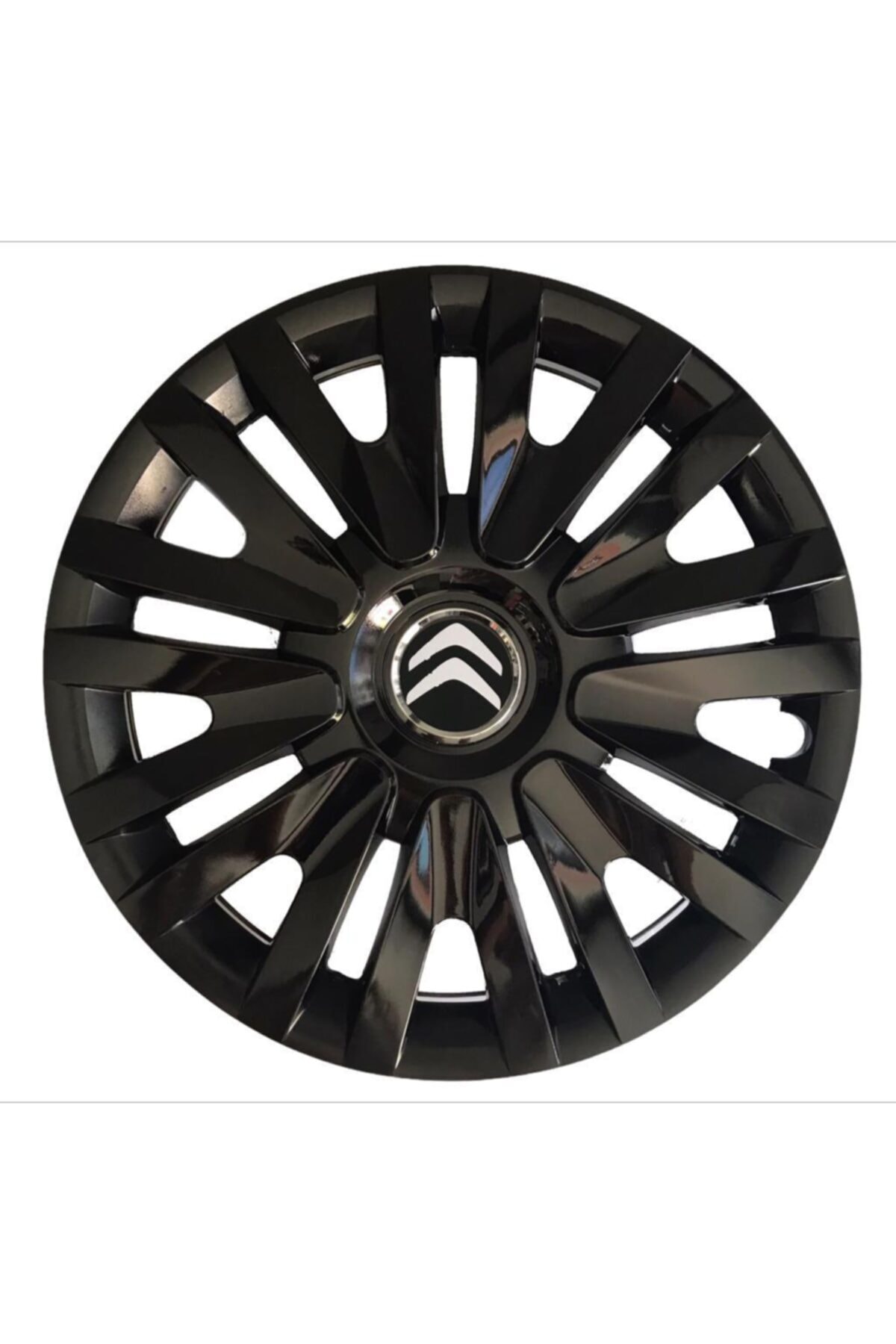 HMNL Citroen C3 14'' Inç Piano Black 4lü Set Jant Kapağı Çelik Jant Görünümlü