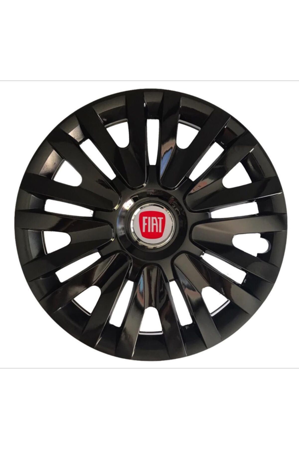 HMNL Fiat Linea 14'' Inç Piano Black Jant Kapağı 4 Adet Çelik Jant Görünümlü