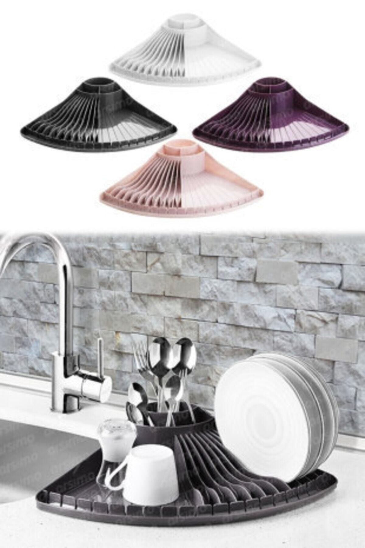 Toptanpro Istiridye Yelpaze Tabaklık Bulaşık Sepeti