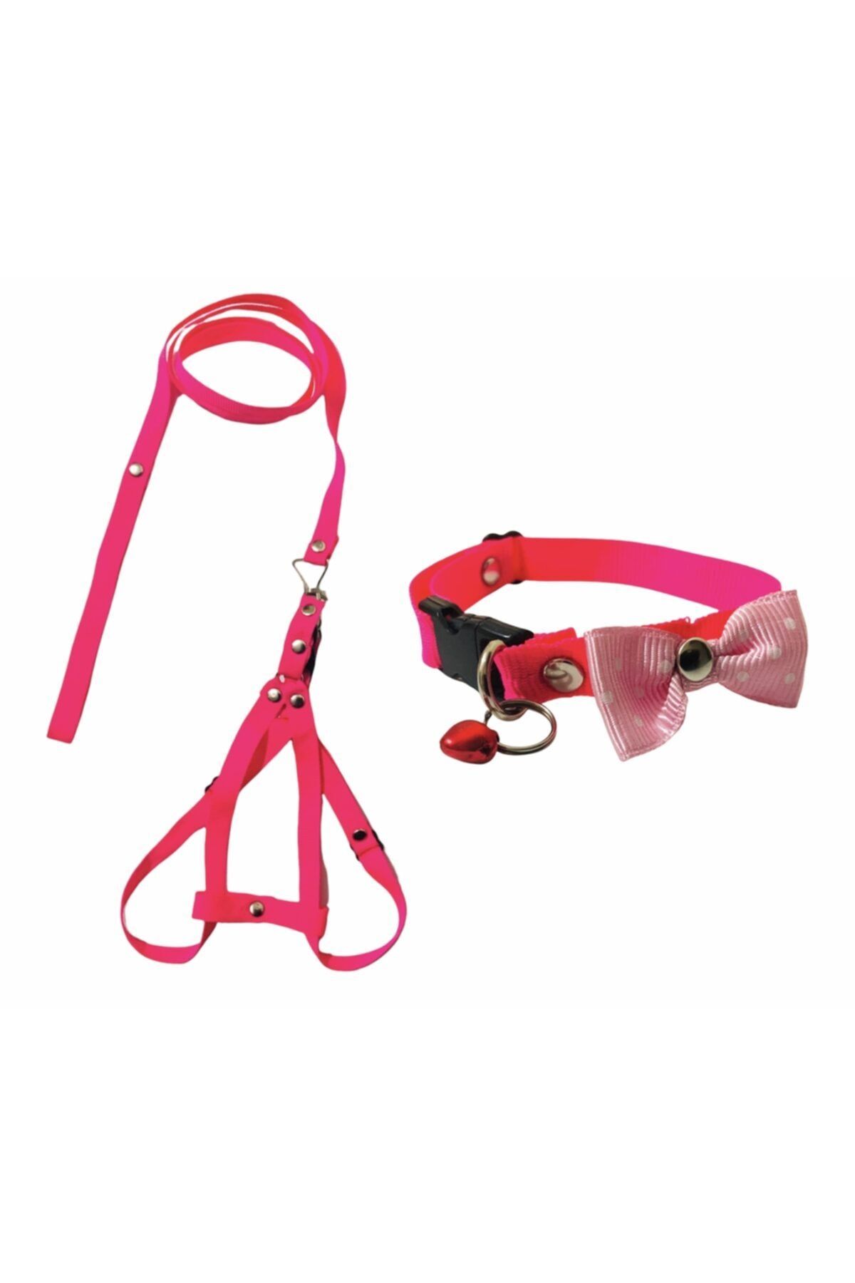 Albayrak Pet Accessories Kedi Tasma Seti, Hafif Ince Dayanıklı Malzeme , Kedi Boyun Tasması Ve Belden Tasma 2’si 1 Arada