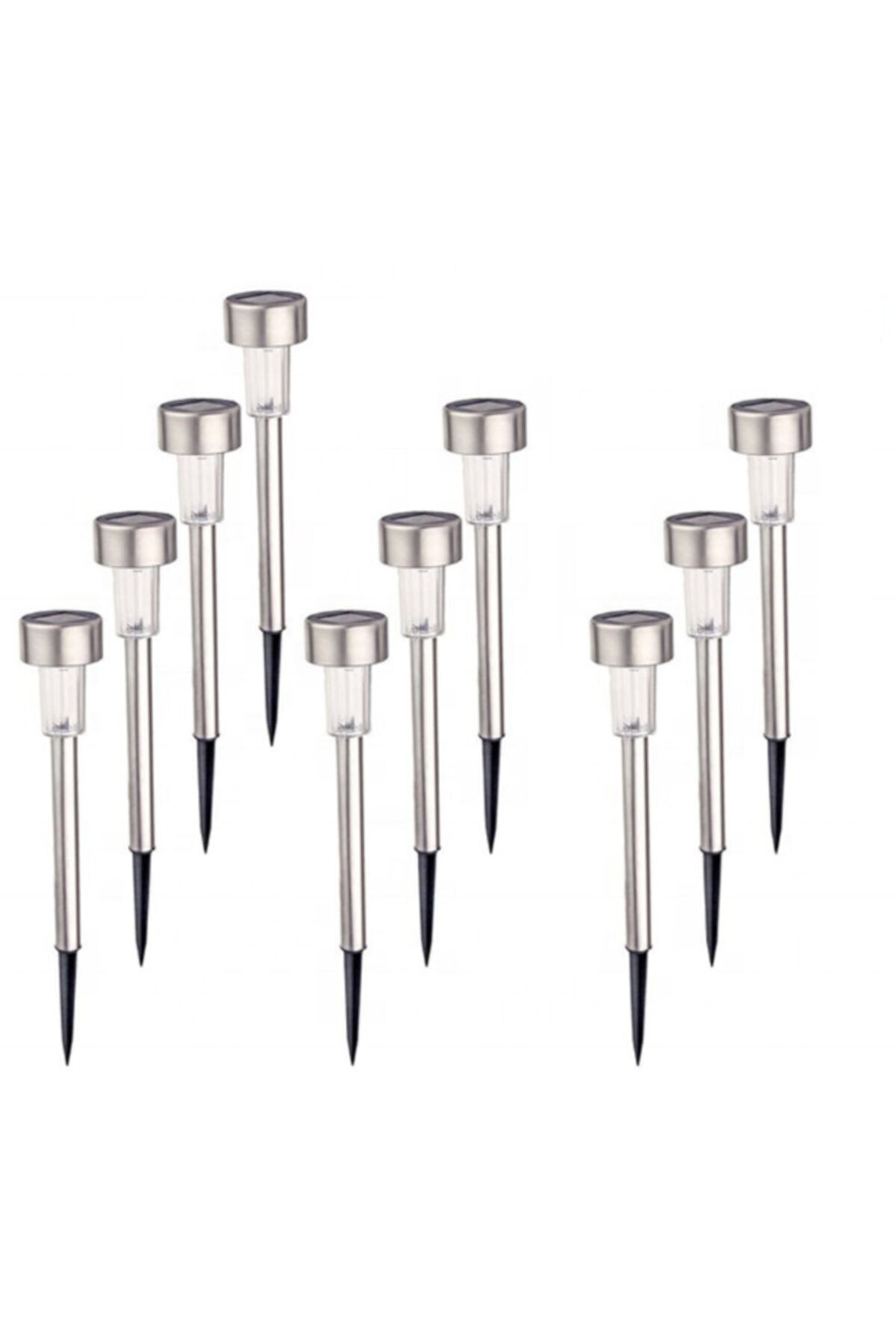 gaman Solar Bahçe Aydınlatma 10 Lu Led Aydınlatma Güneş Enerjili Metal