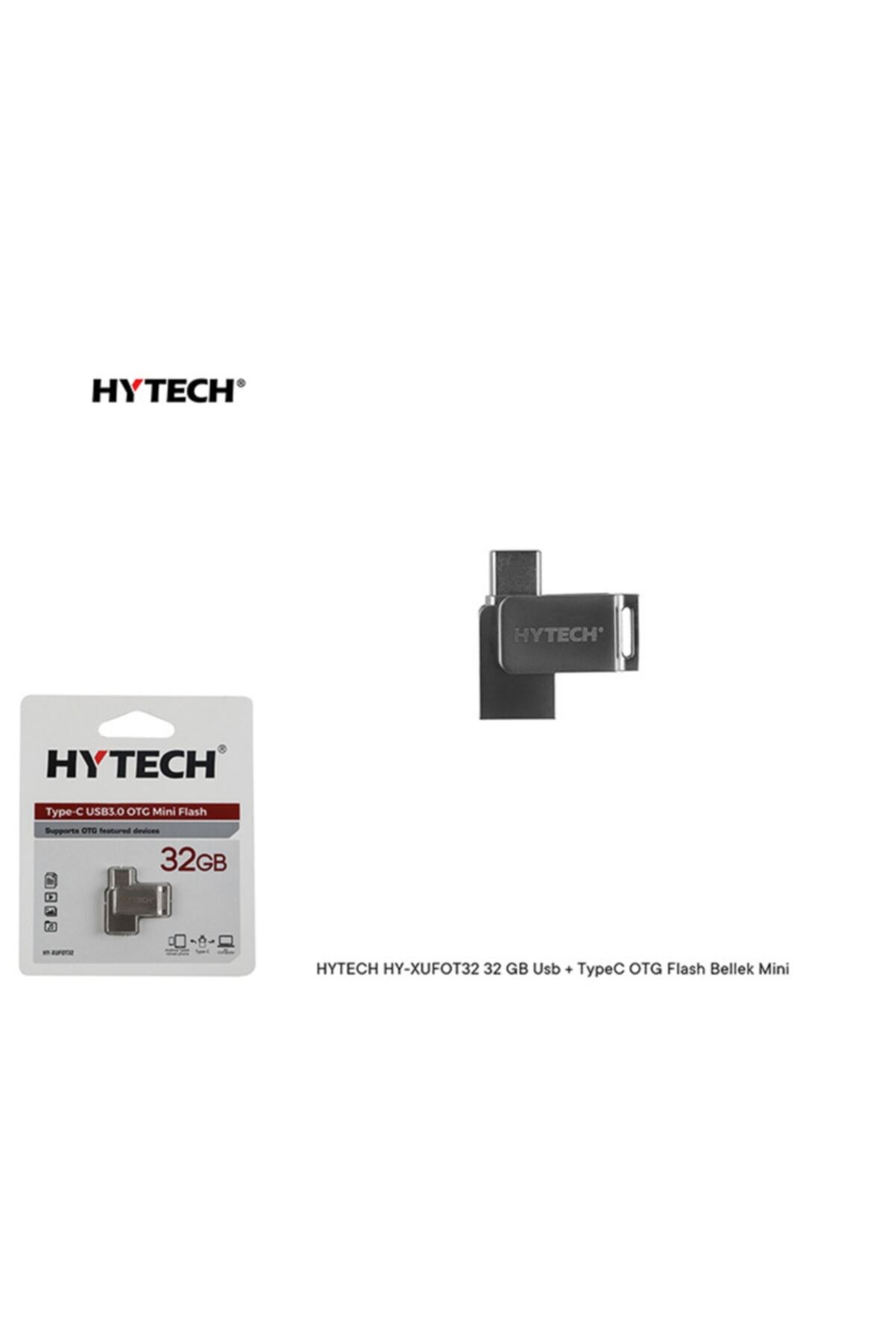 Hytech Hy-xufot32 Gb Usb + Typec Otg Flash Bellek Mini