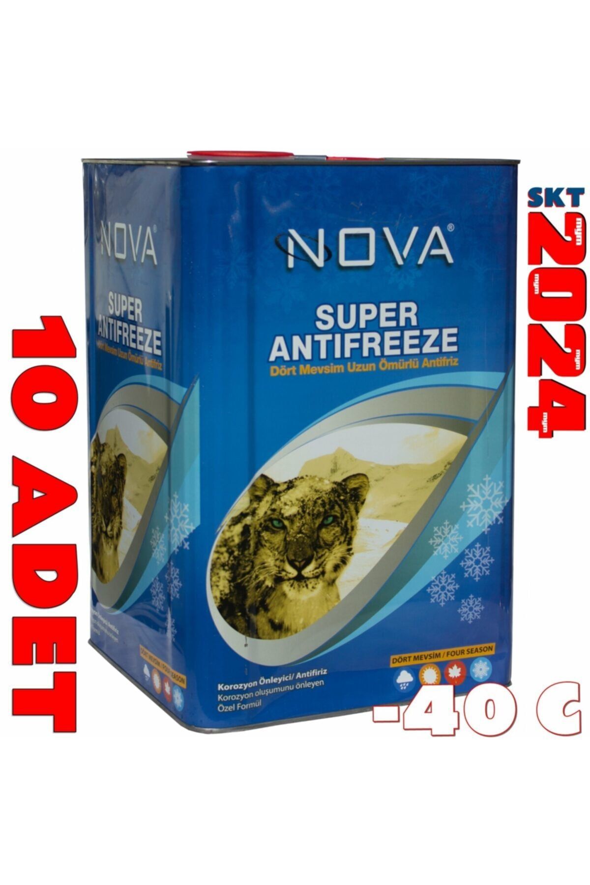 Nova -40 Derece Yeşil Antifriz 16 Kg Teneke (10 Adet)