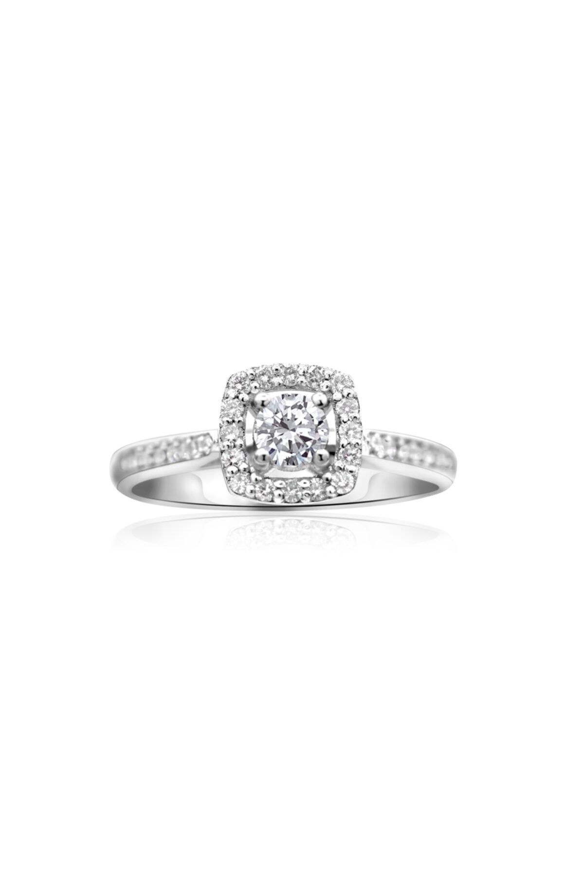 Smyrna Jewelry 14k Tektaş Pırlanta Yüzük