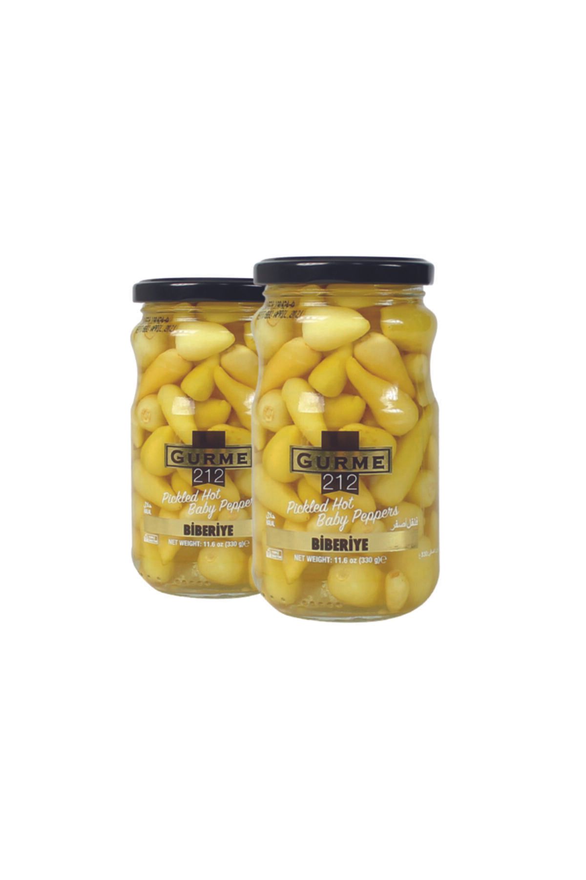 Gurme212 Biberiye Turşusu, Yemeye Hazır (2 Adet X 370cc)