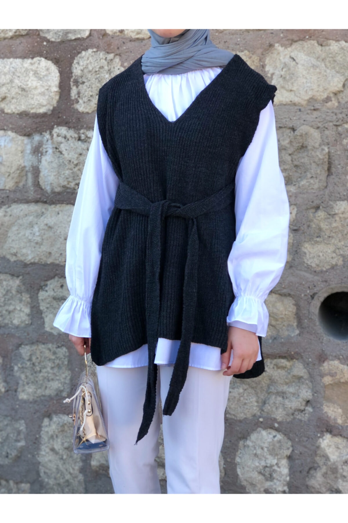 menesseofficial Bağcıklı Süveter