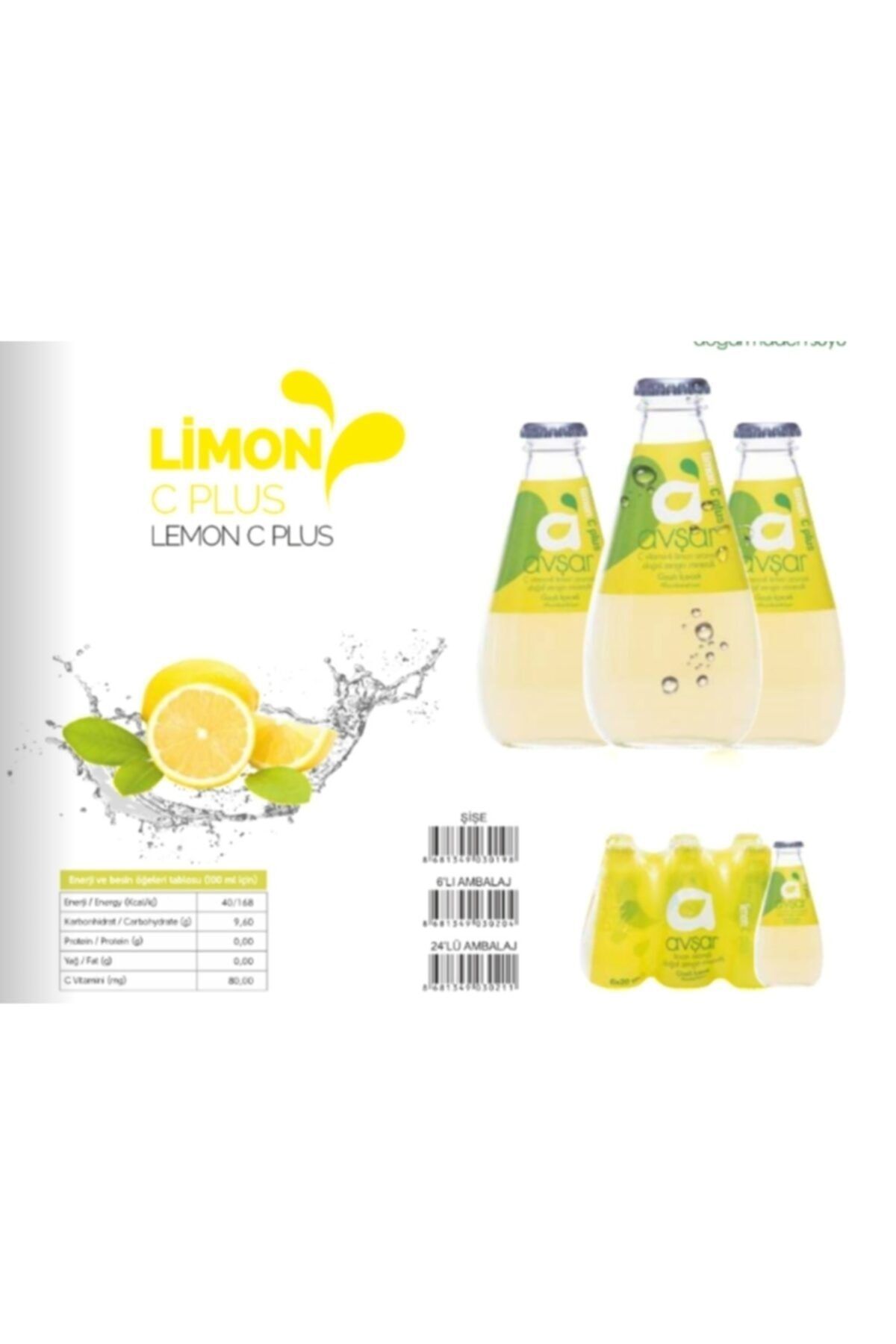 Avşar Cplus Limon Aromalı 24*200ml