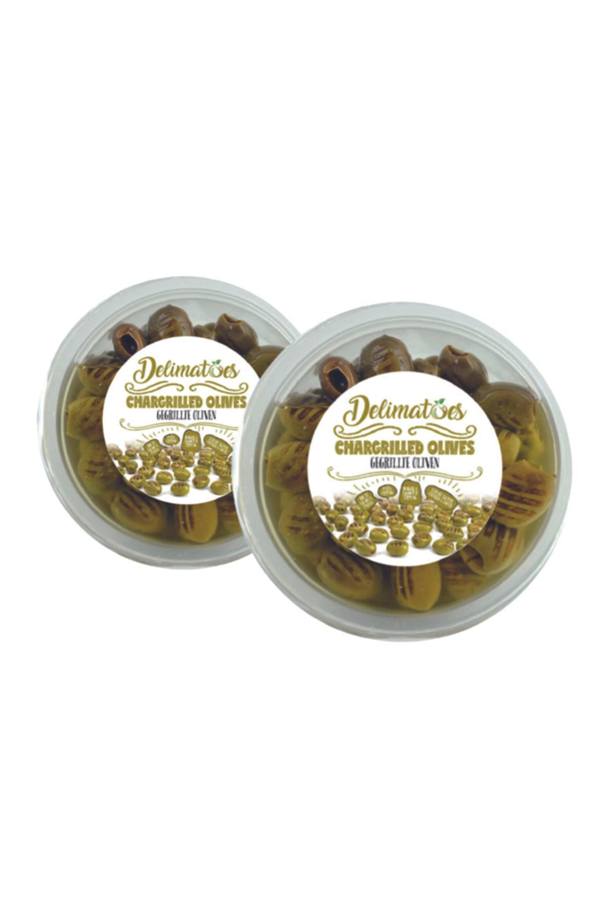 DELIMATOES Çekirdeksiz Izgara Zeytin (yeşil), Hazır Meze (2 Adet X 230gr)