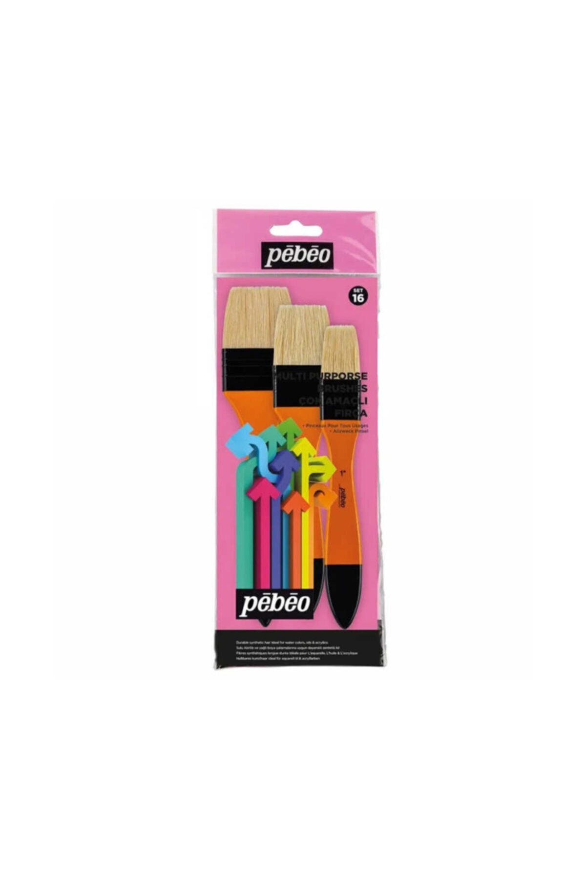 Cem Pebeo Multi Purporse Brushes Çok Amaçlı Fırça Seti (1,5\