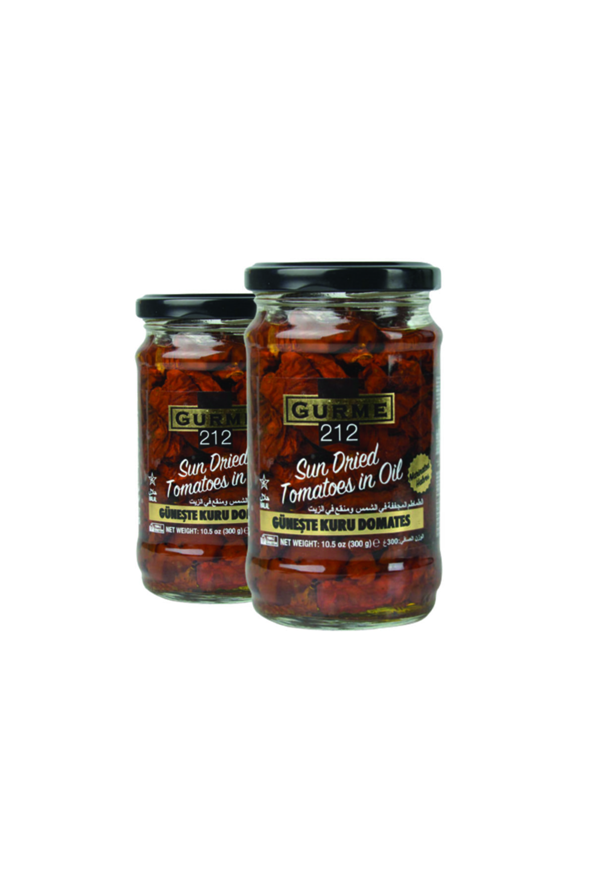 Gurme212 Doğal Domates Kurusu, Güneşte Kurutulmuş, Yarım Kesim (2 Adet X 320cc)