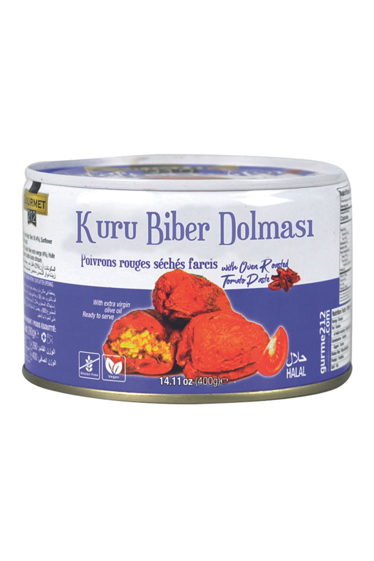 Gurme212 Yöresel Kırmızı Biber Dolması, Hazır Yemek (1 Adet X 400gr)