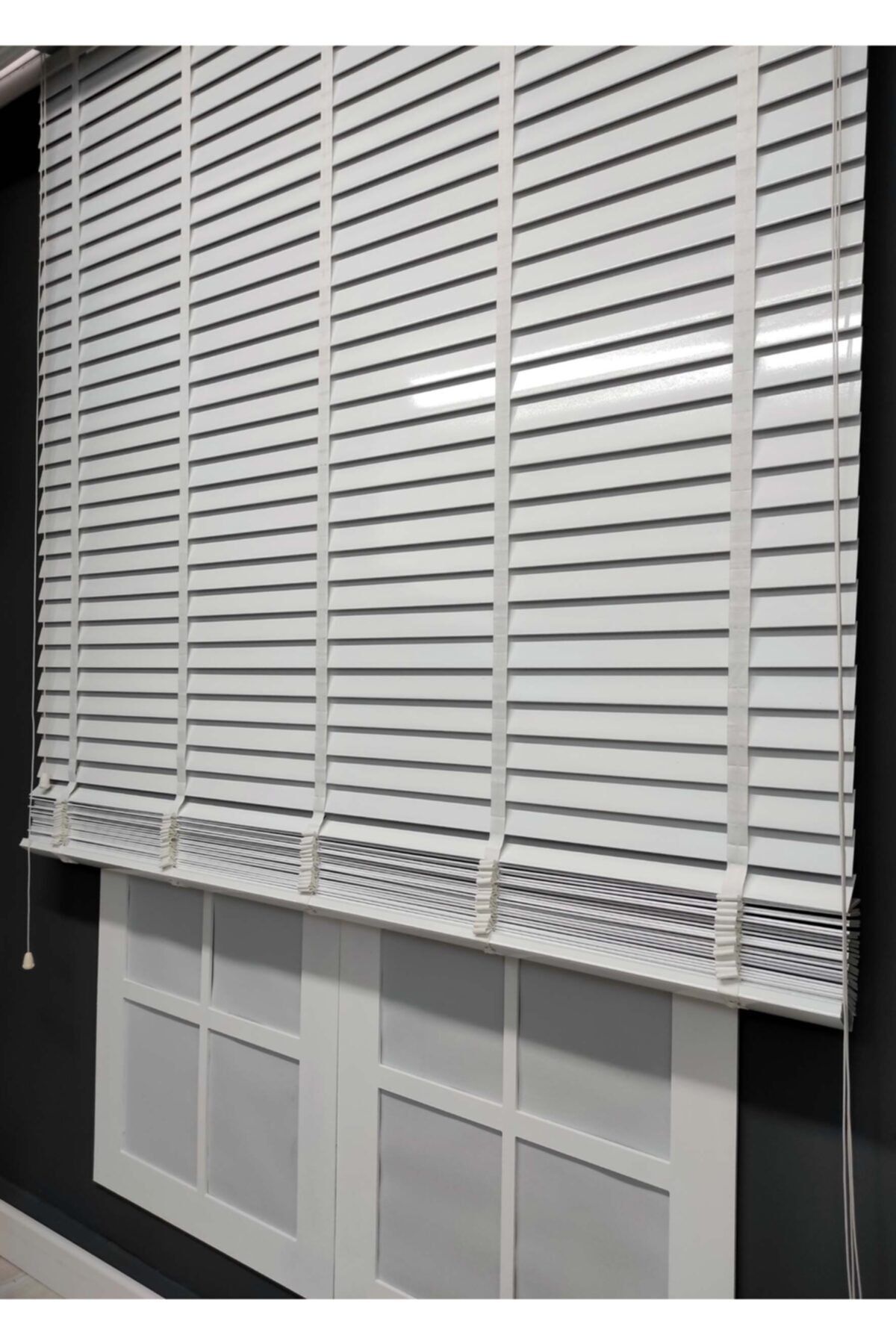 VİLDA HOME Jaluzi Perde Beyaz Lake Polywood 50mm Ofis Modern Ve Tüm Mekanlar Için 321