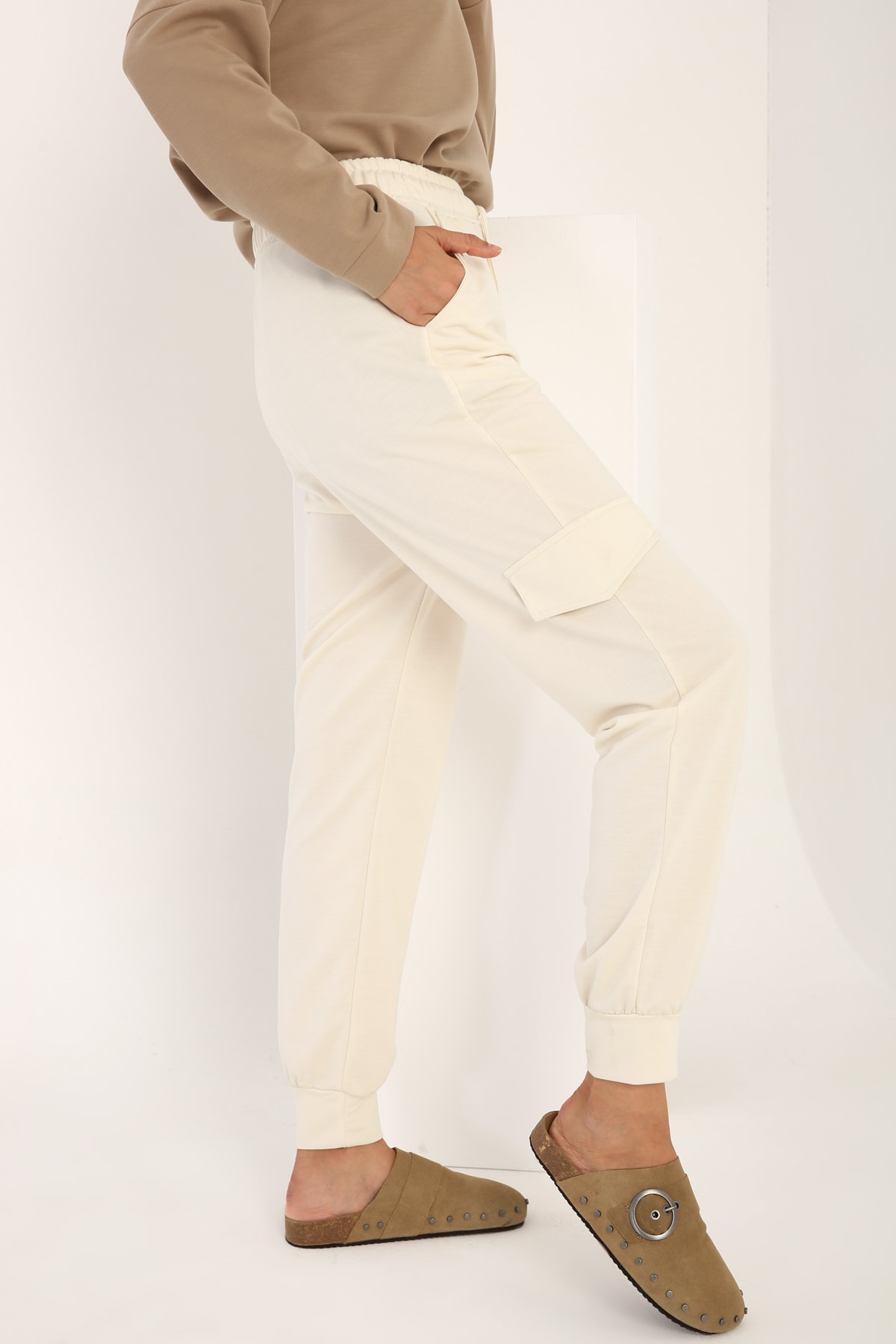 ALLDAY Taş Cep Detaylı Örme Eşofman Altı