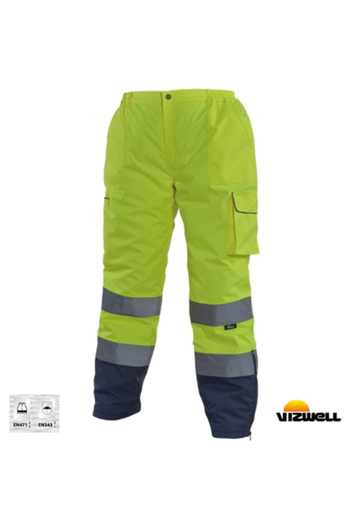 Vizwell Vızwell Vwjk187 300 D Oxford Içi Kapitoneli Reflektörlü Iki Renkli Pantolon