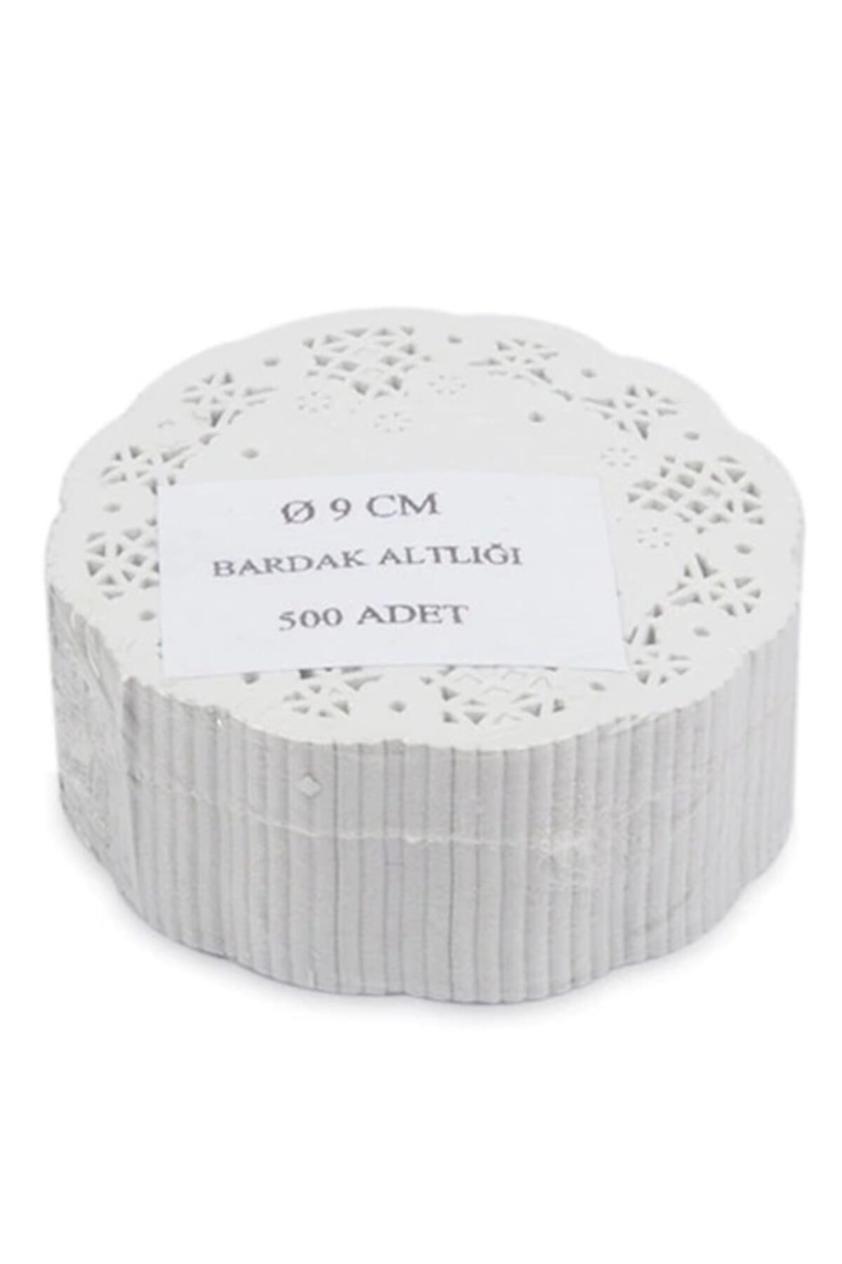 sska Dantel Işlemeli Kağıt Çay Bardak Tabak Altlığı - Beyaz - 9 Cm. - 500 Adetlik 10 Paket
