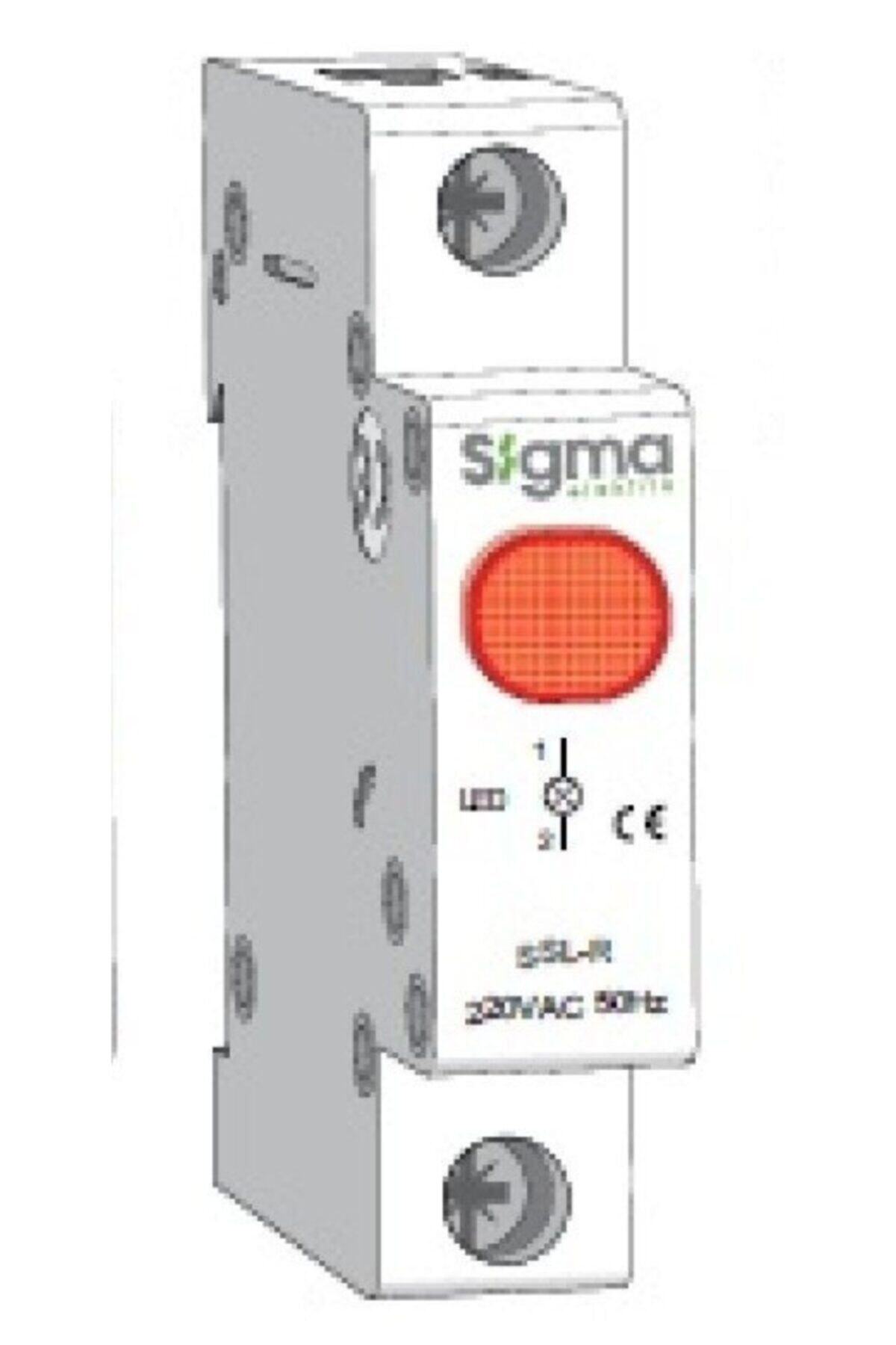 Sigma Kırmızı Ledli Sinyal Lambası 220v Ac-