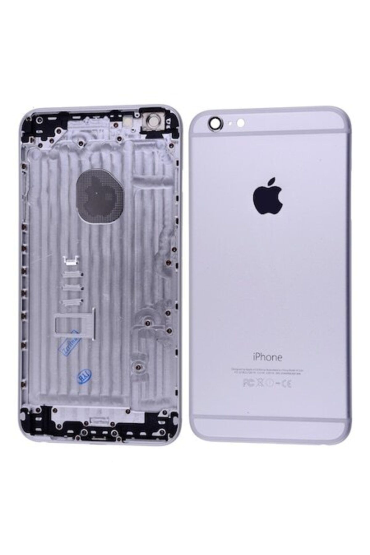 Qudex Iphone 6 Plus Boş Kasa Arka Kapak Servis Orj Gümüş
