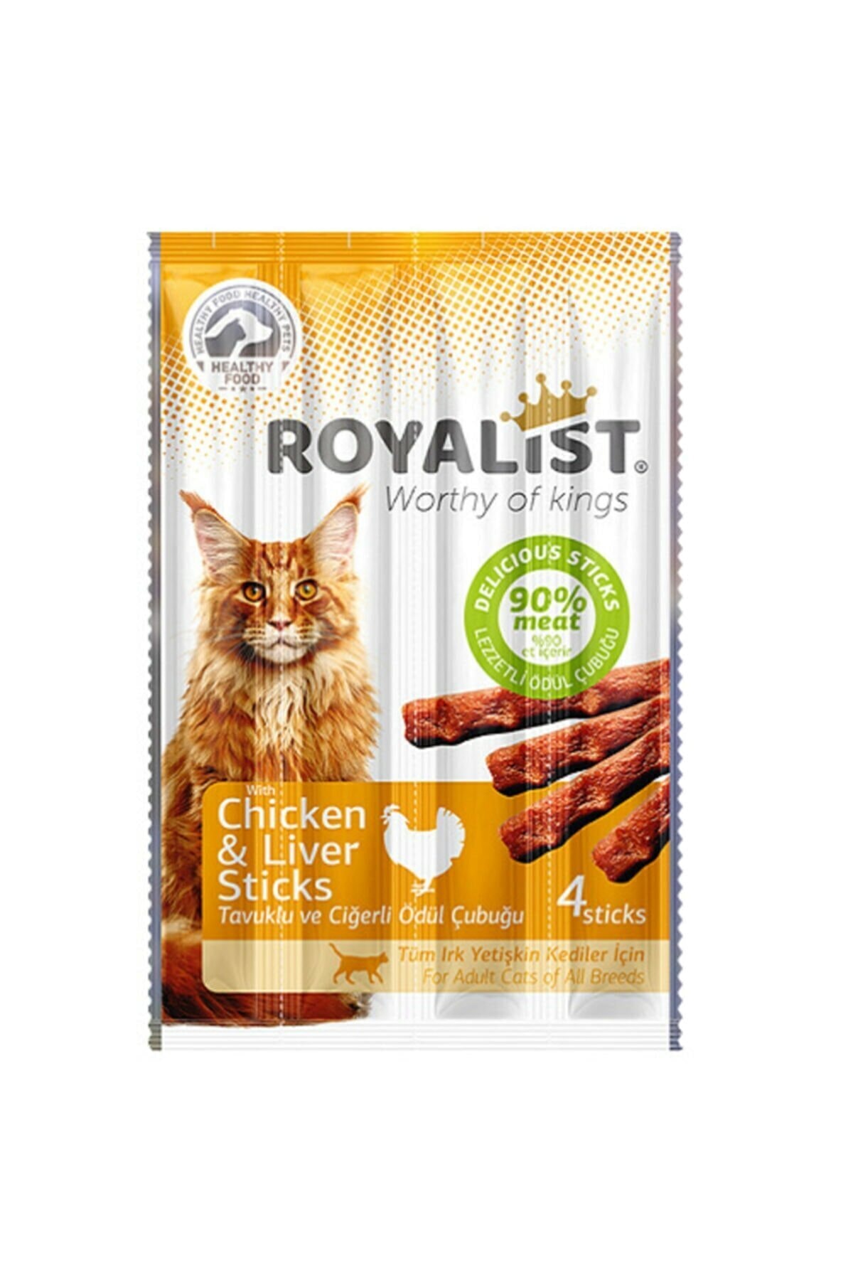 Pati Groot Royalist Cat Tavuklu Ve Ciğerli Stıcks