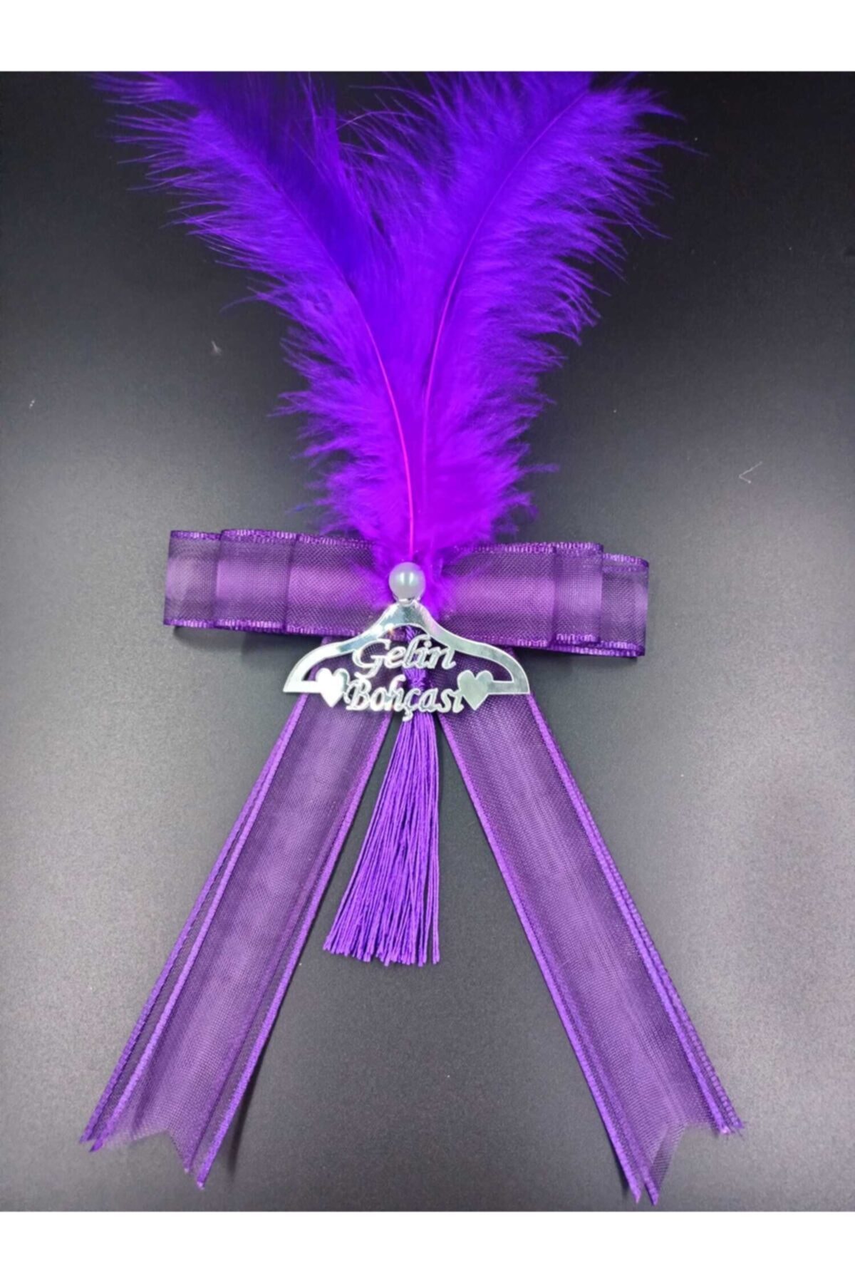 ecrin tuhafiye hobi Mor Gelin Bohça Süsü