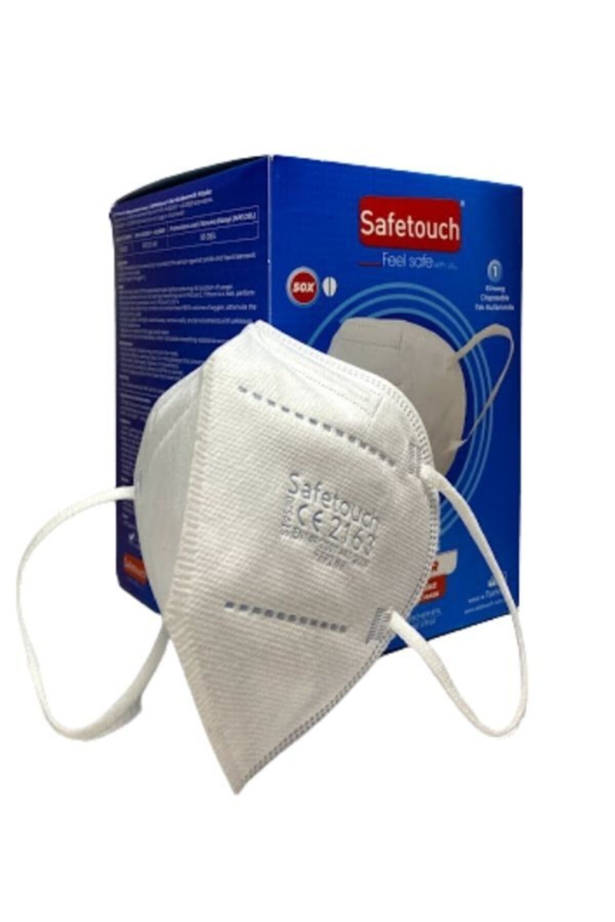 SAFETOUCH Ffp2 Solunum Koruyucu Maske 1 Kutu 50 Adet