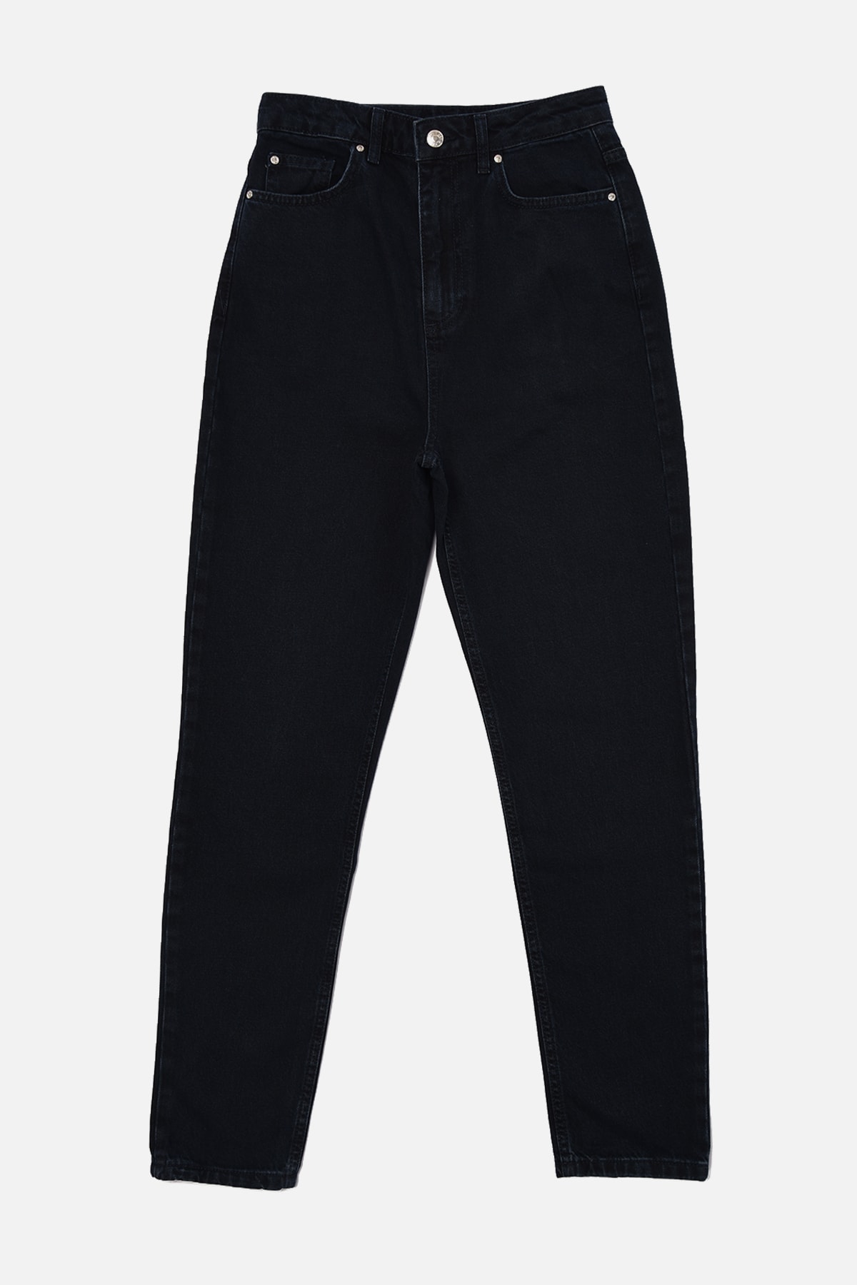 TRENDYOLMİLLA Gece Mavisi Tall Yüksek Bel Mom Jeans TWOAW22JE0644