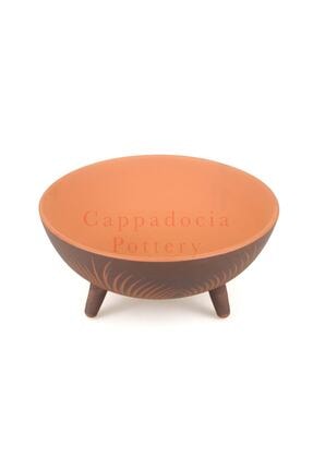 30cm Desenli Ayaklı Toprak Çömlek Saksı No.130 Image 0