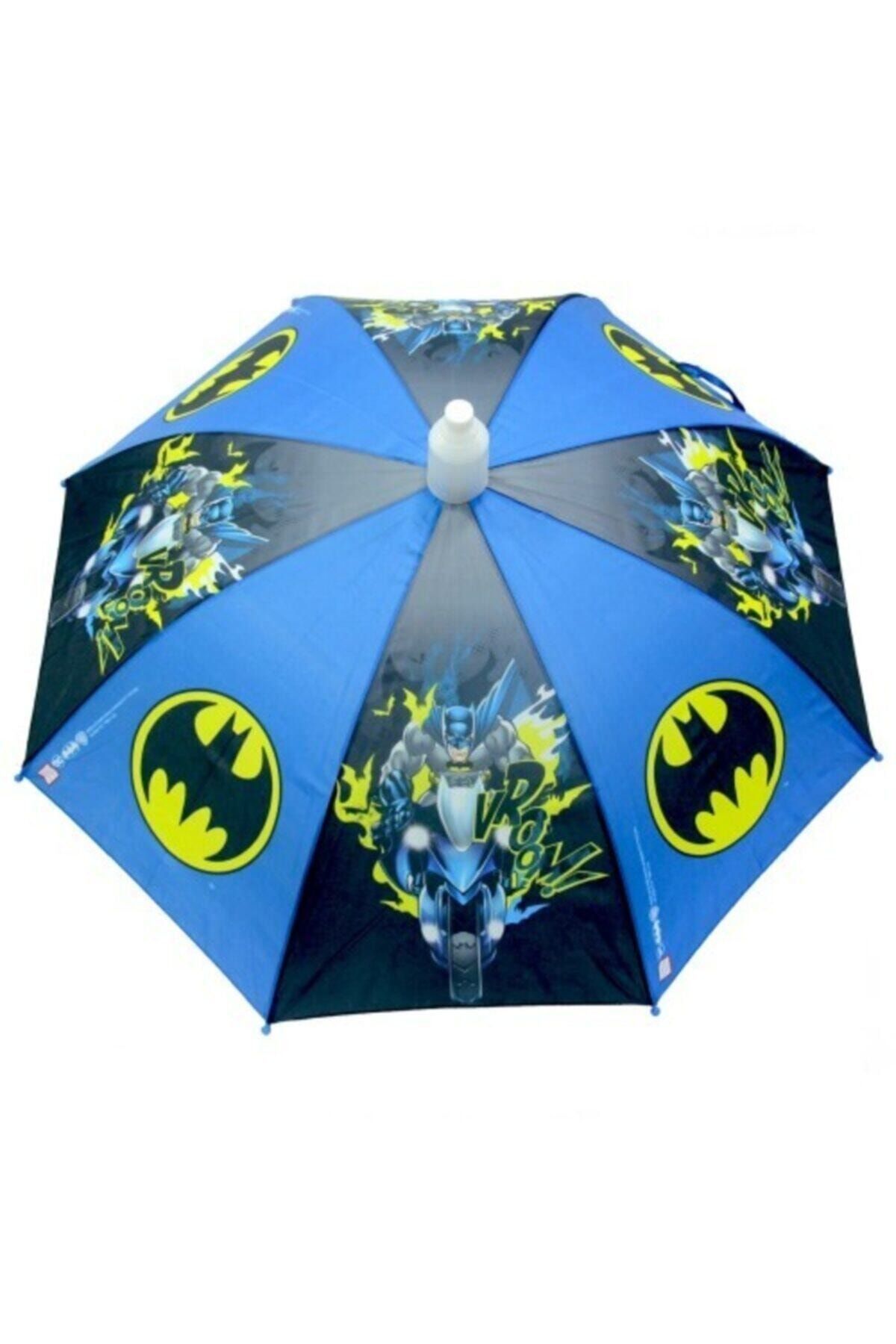 Rubenis Batman Lisanslı Çocuk Şemsiyesi 8 Telli Mavi Şemsiye