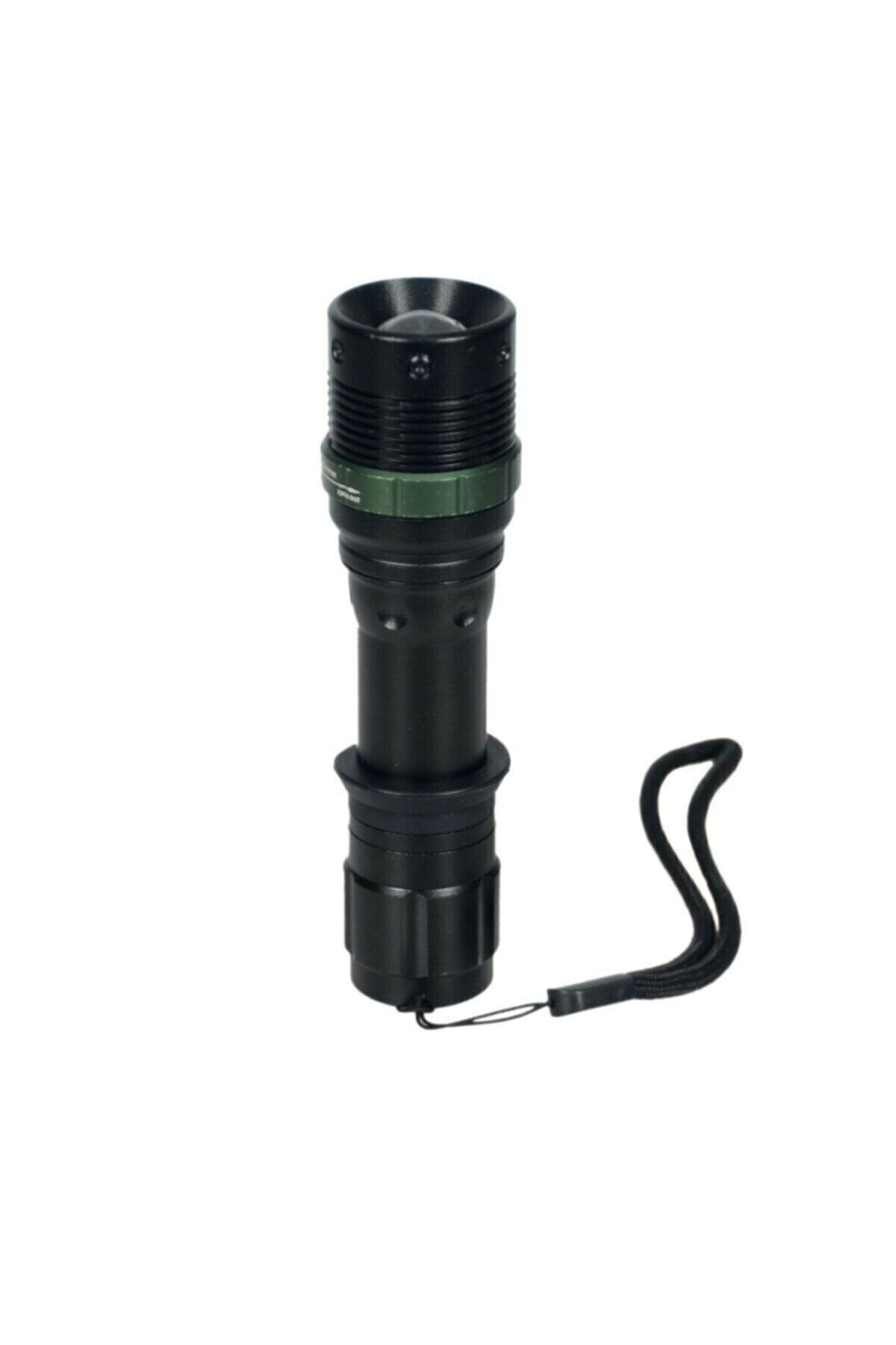 Dearling Kama Star 800 Lümen Şarjlı Led Zoomlu Metal El Feneri Km-815