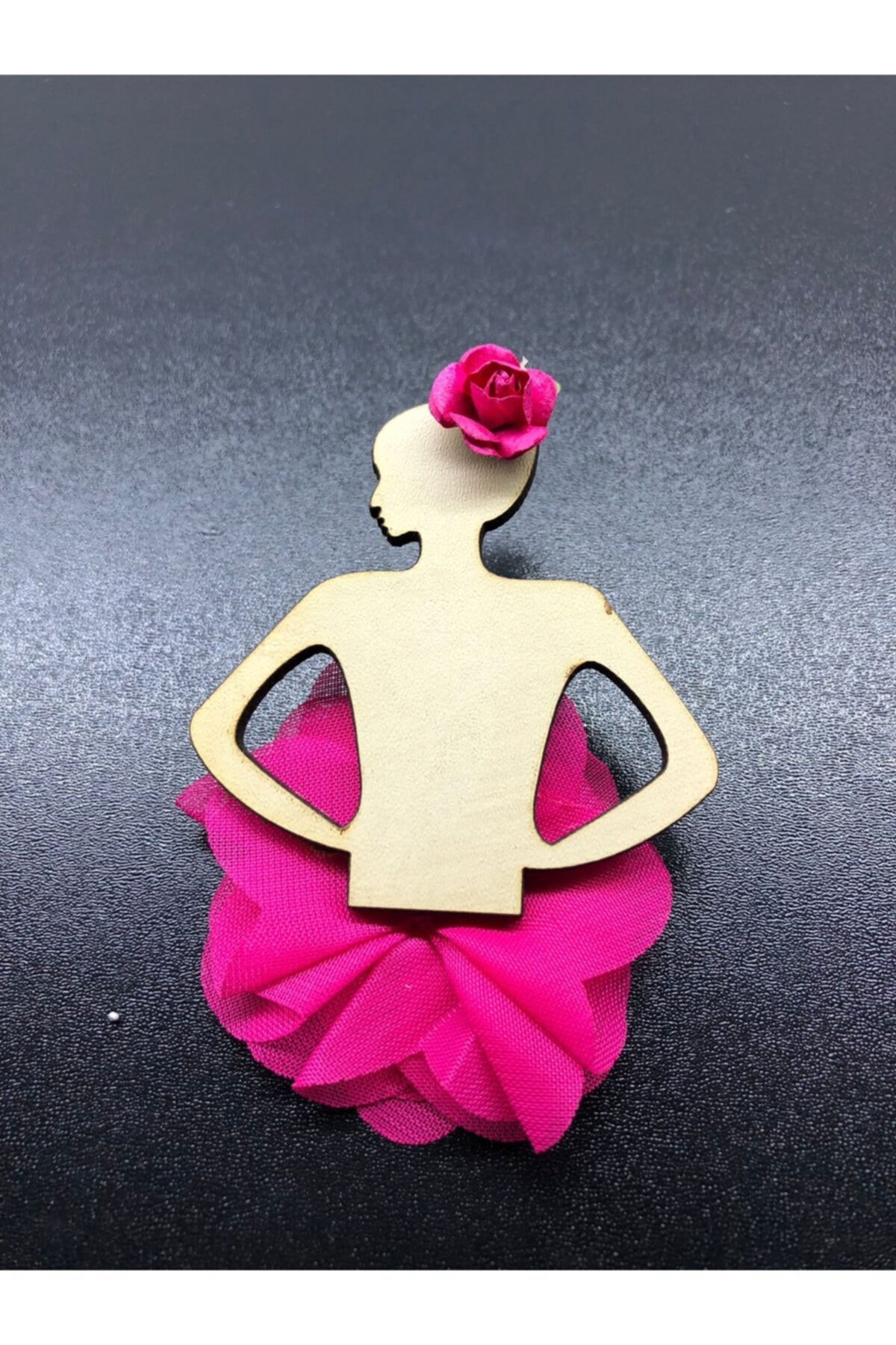 Hediyebak Ahşap Kız Figürlü Magnet