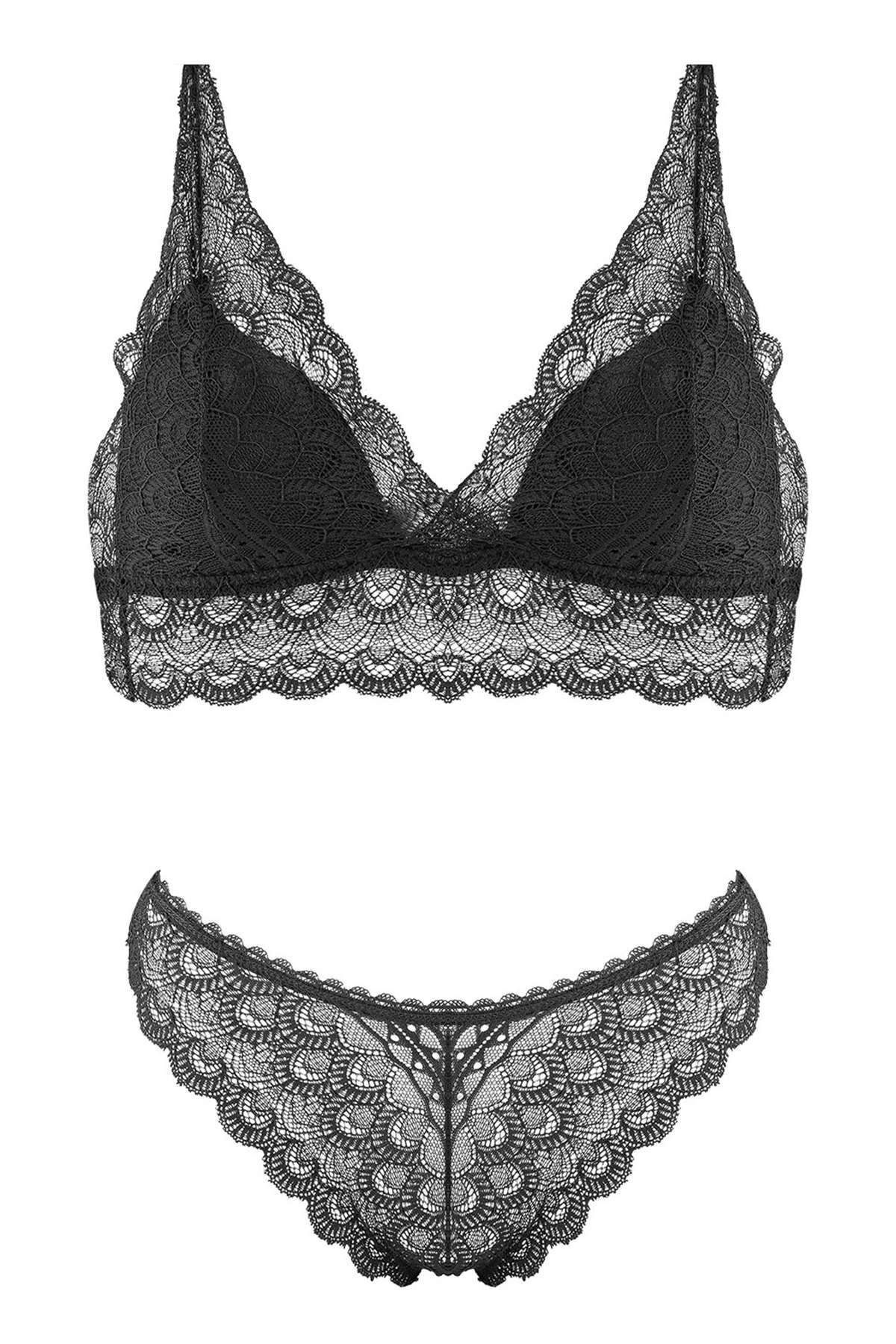 ifondi Desteksiz Bralet Sütyen Takım