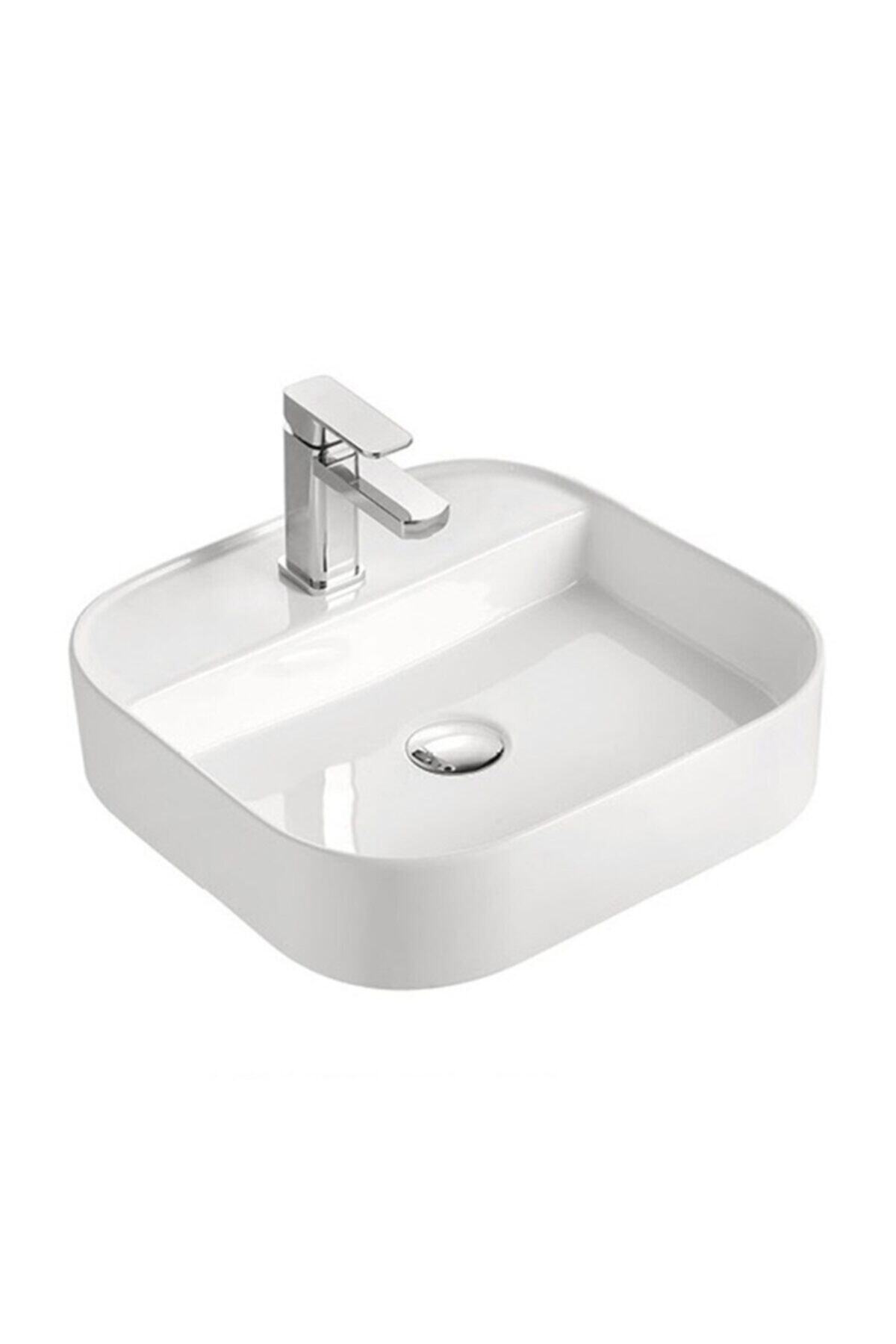 LENA E-5408 Tezgah Üstü Porselen Lavabo