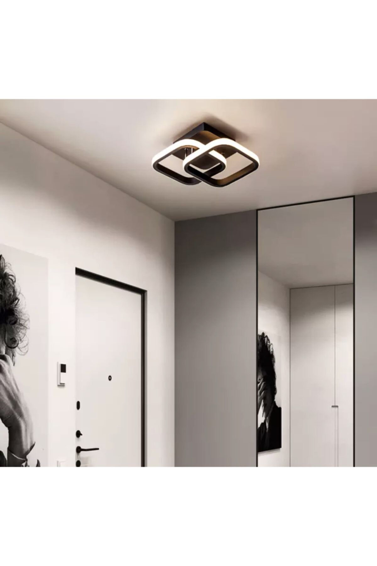 burenze Modern Plafonyer Tavan Led Avize Koyu Kahverengi Ledli Avize Ithal Ürün