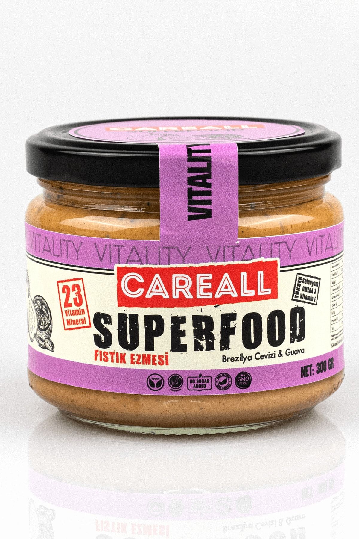 CAREALL SUPERFOOD Brezilya Cevizi & Guava Fıstık Ezmesi 300 gr