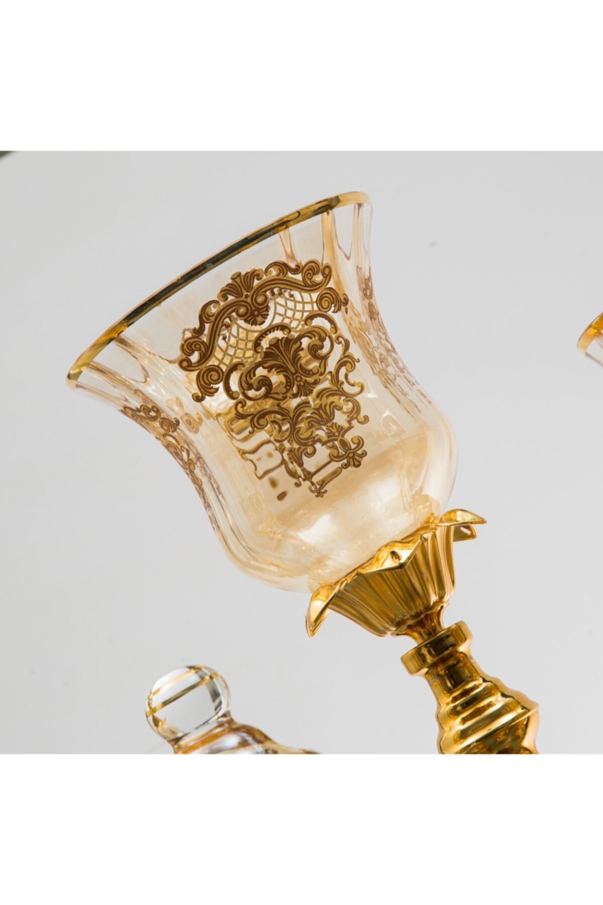 Aymin Kristal Aymin 7 Parça Zamak Ayaklı Bal Konsol