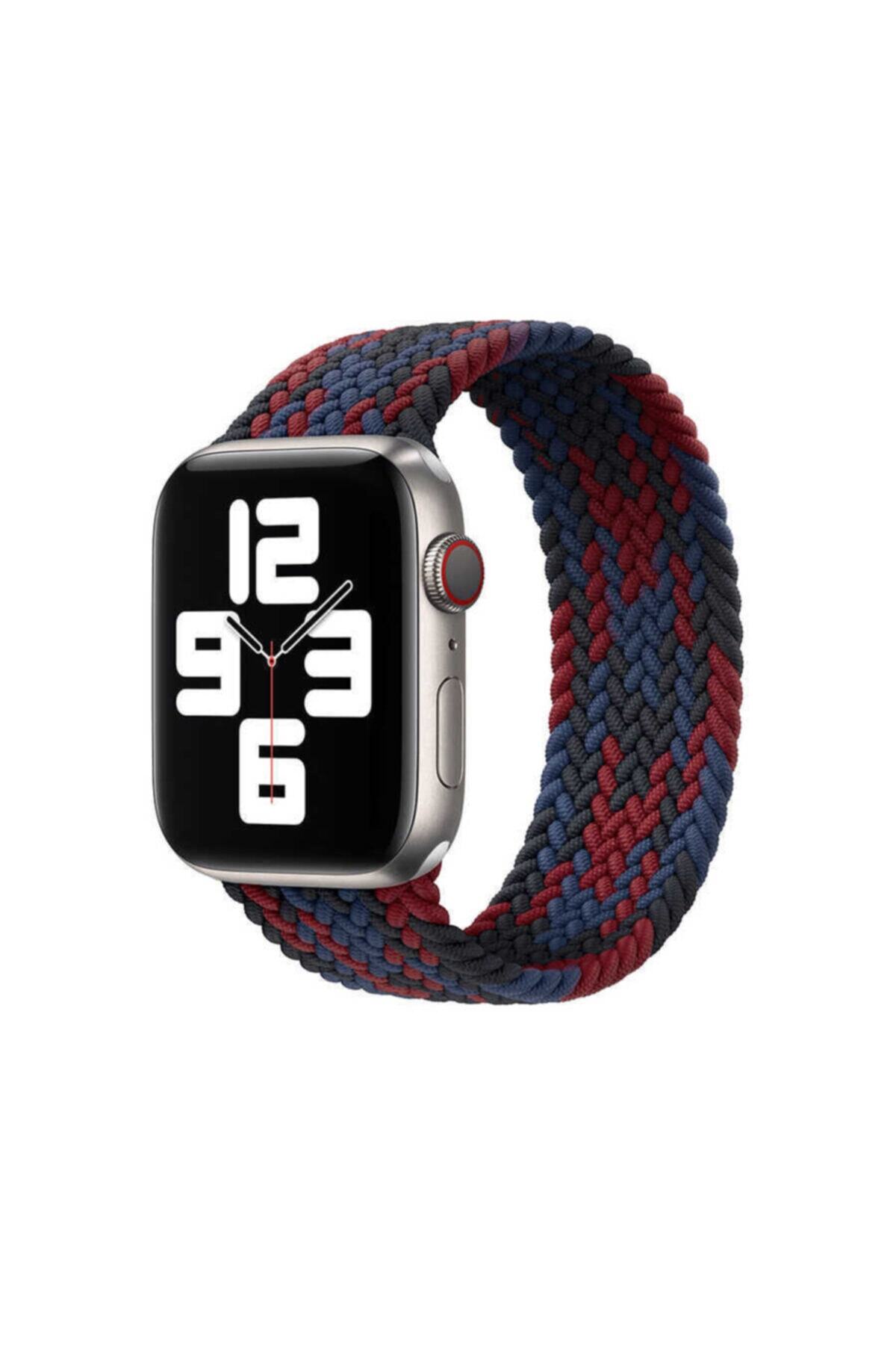 Apple Watch Seri 7 41mm Uyumlu Nezih Case Wiwu Solo Loop Contrast Color Medium Kordon No1